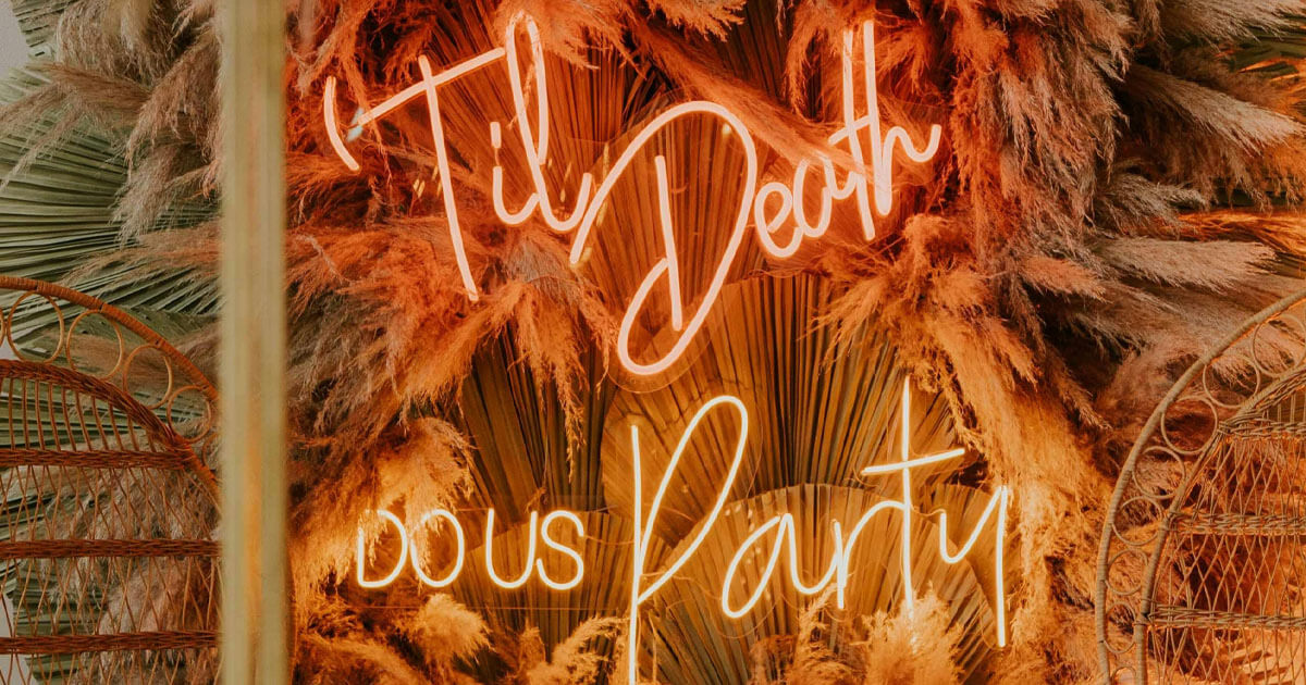 boho chic neon sign designs