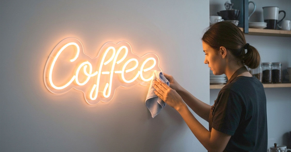 led neon sign care and maintenance