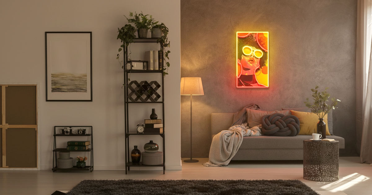 neon sign interior design trends