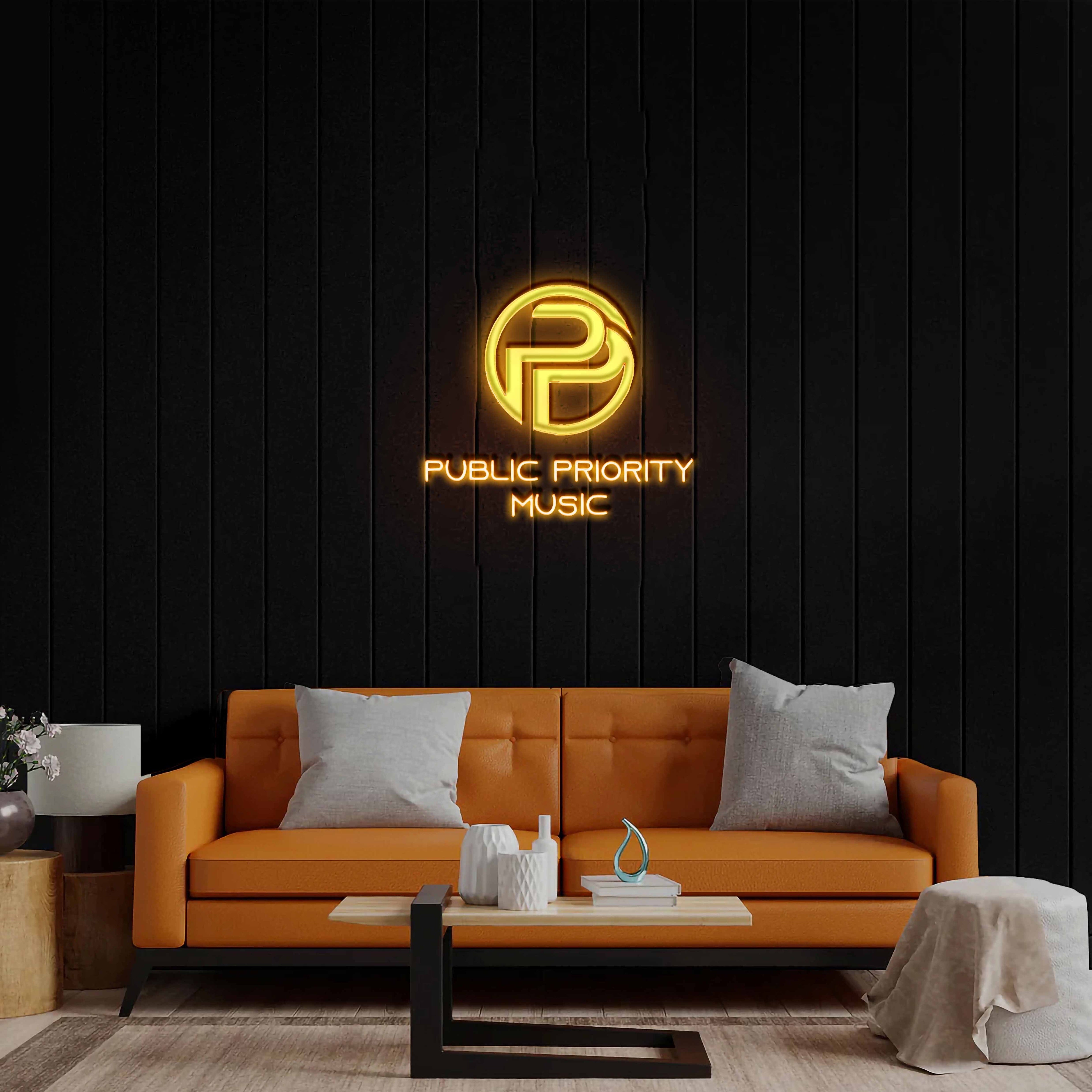 Public Priority Music - Premium Neon Artwork