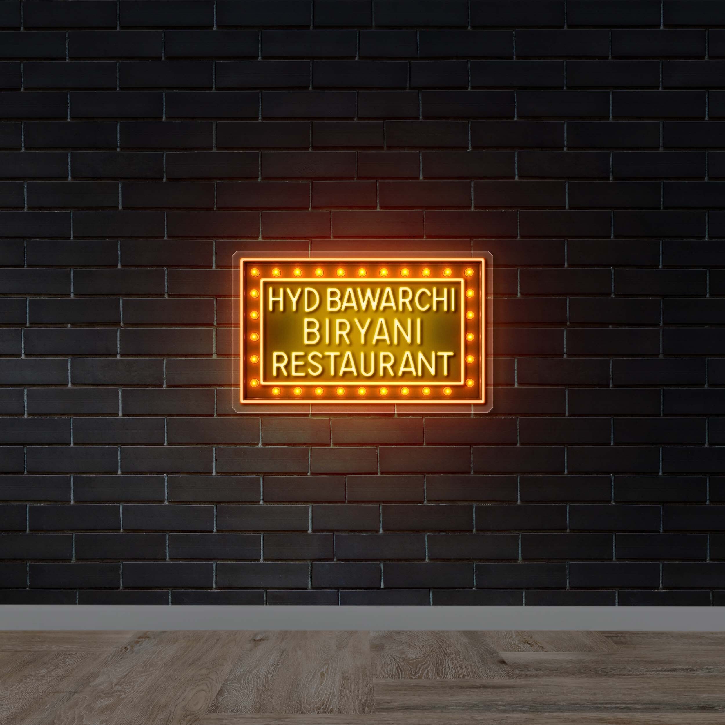 HYD BAWARCHI BIRYANI RESTAURANT - Premium Neon Artwork