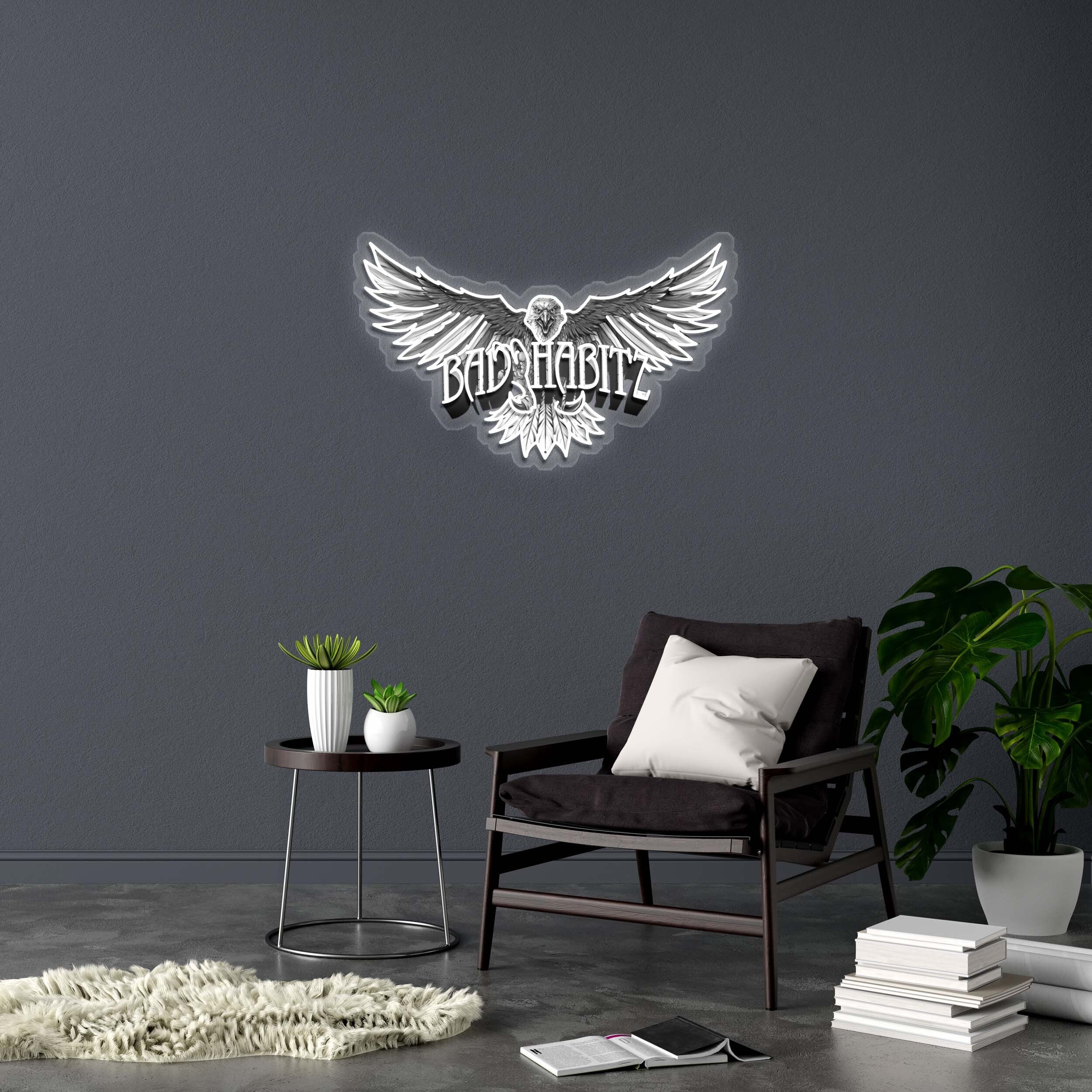 BAD HABITZ - Premium Neon Artwork