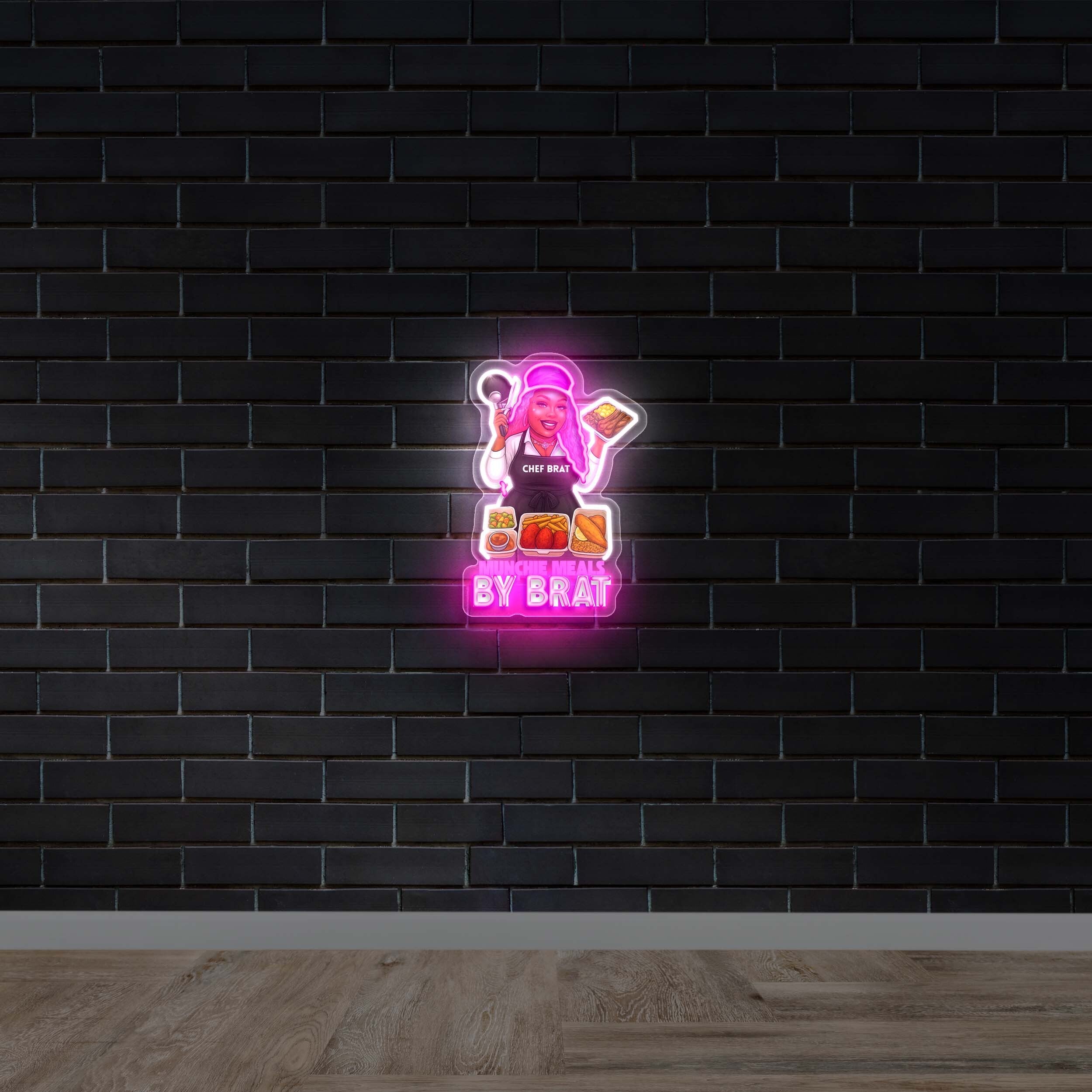 Munchy Meals by Bratt - Premium Neon Artwork