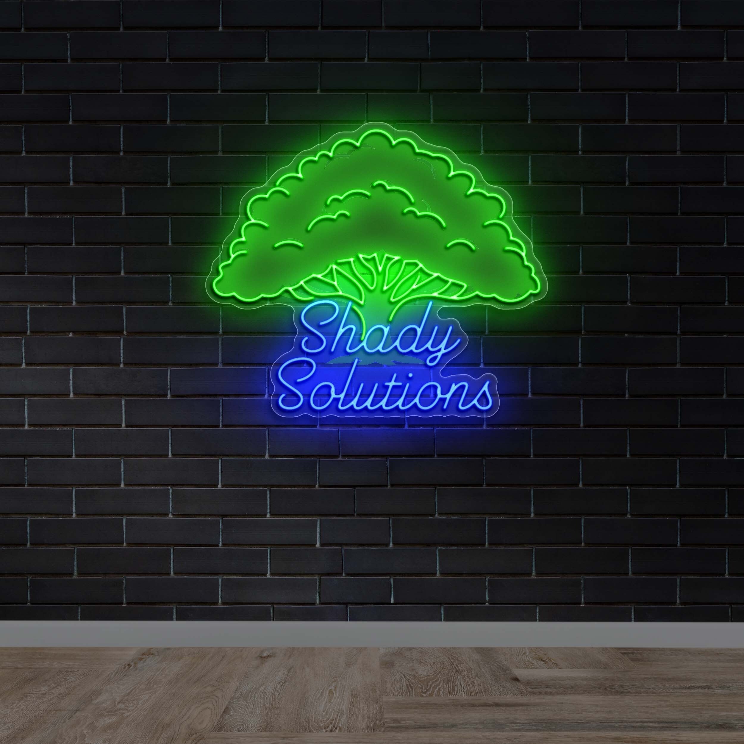 Shady Solutions | 2nd Version - Premium Neon Artwork
