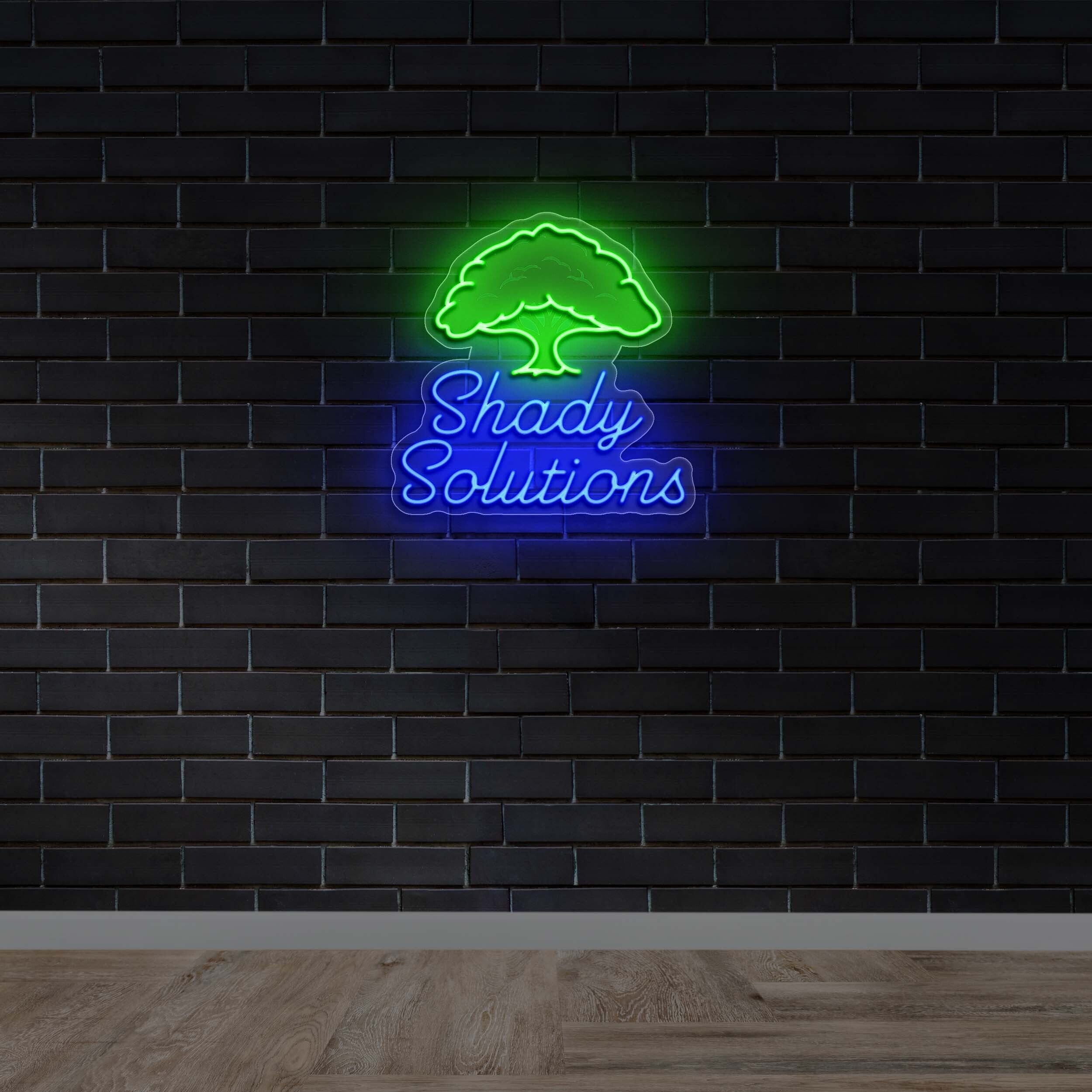 Shady Solutions | 2nd Version - Premium Neon Artwork