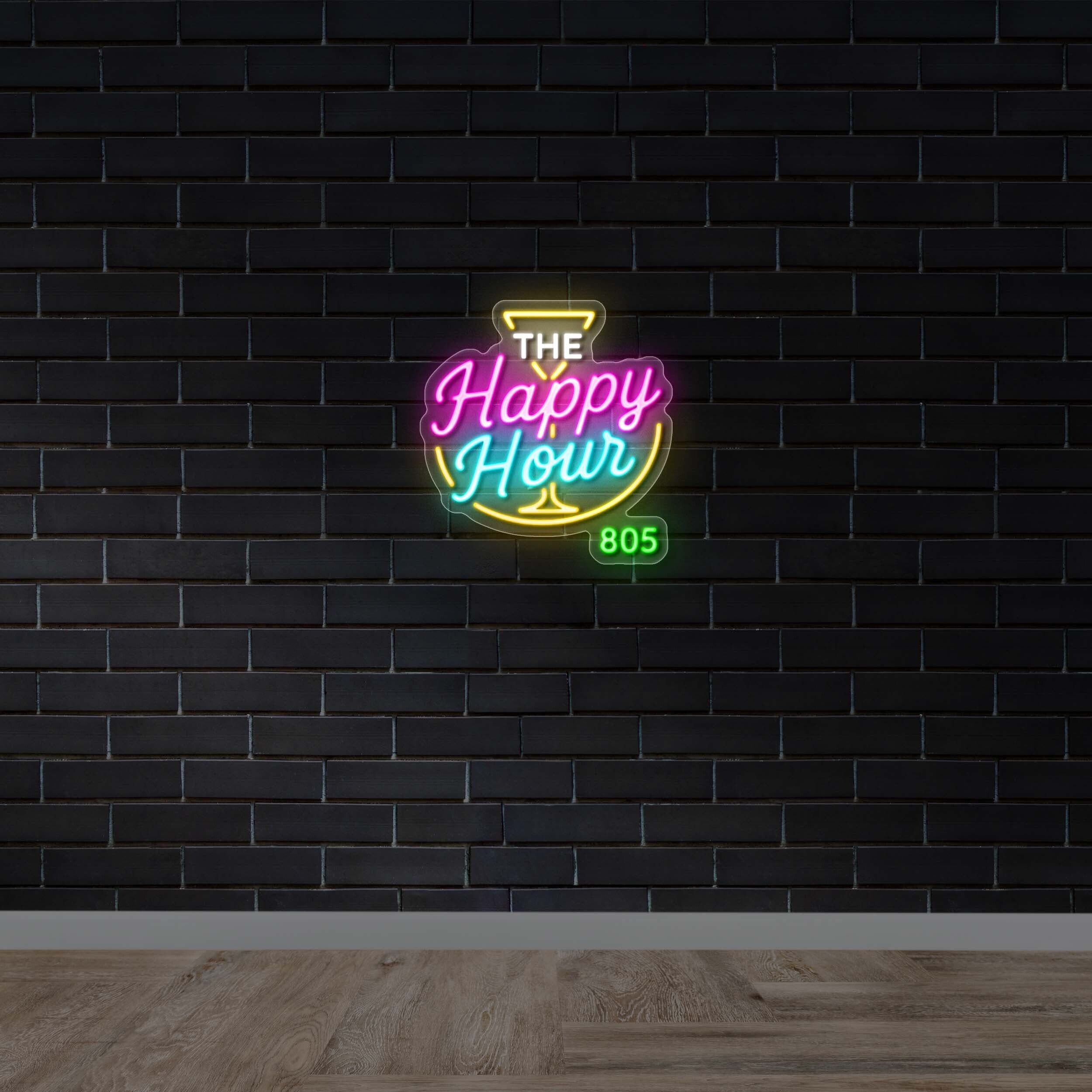 The Happy Hour - Premium Neon Artwork