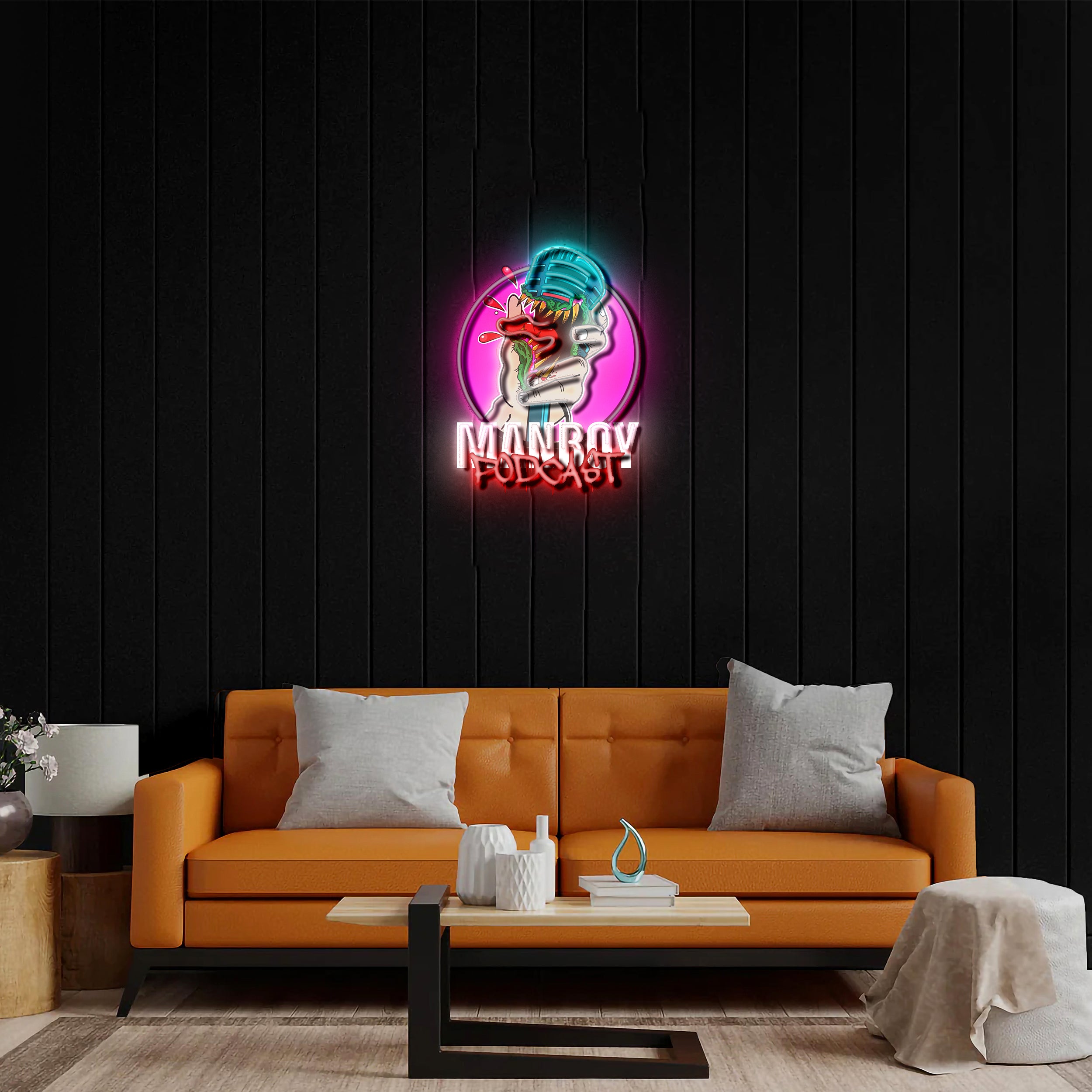 MANBOY PODCAST - Premium Neon Artwork
