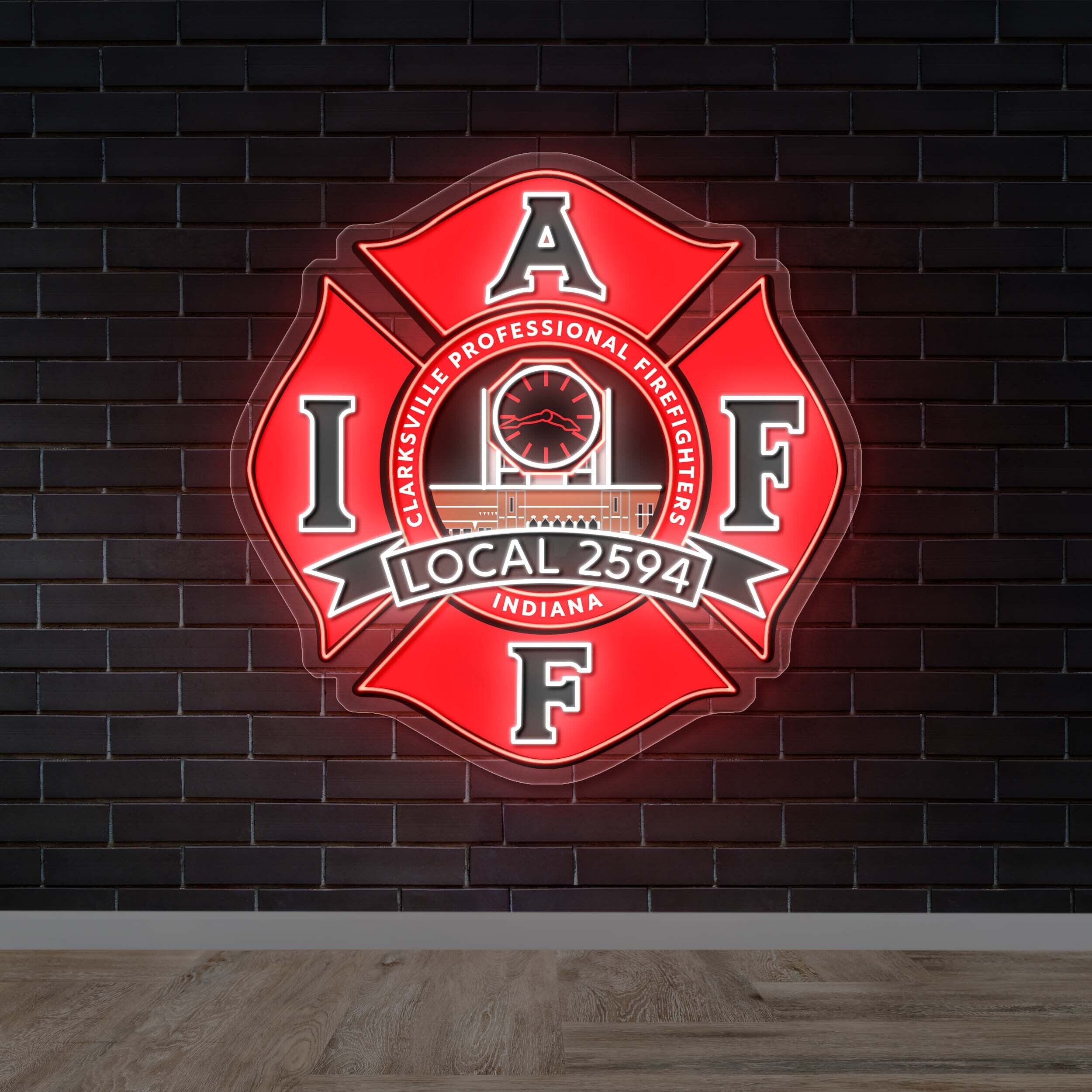 IAFF LOCAL 2594 - Premium Neon Artwork
