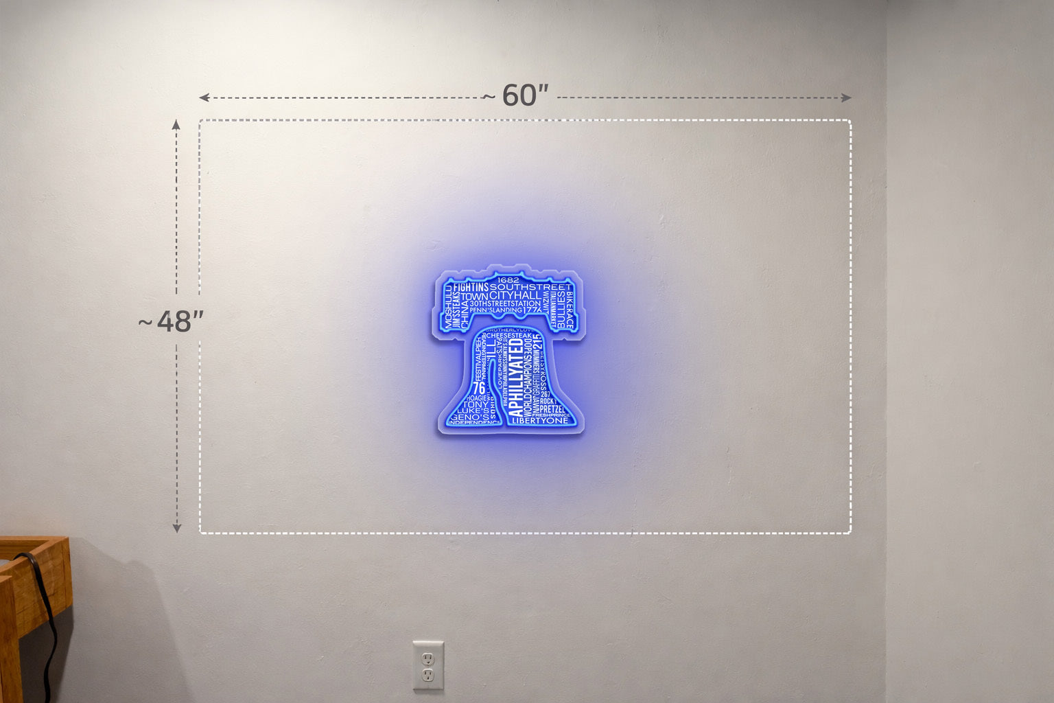 Fightins Southstreet Town Cityhall - Premium Neon Artwork