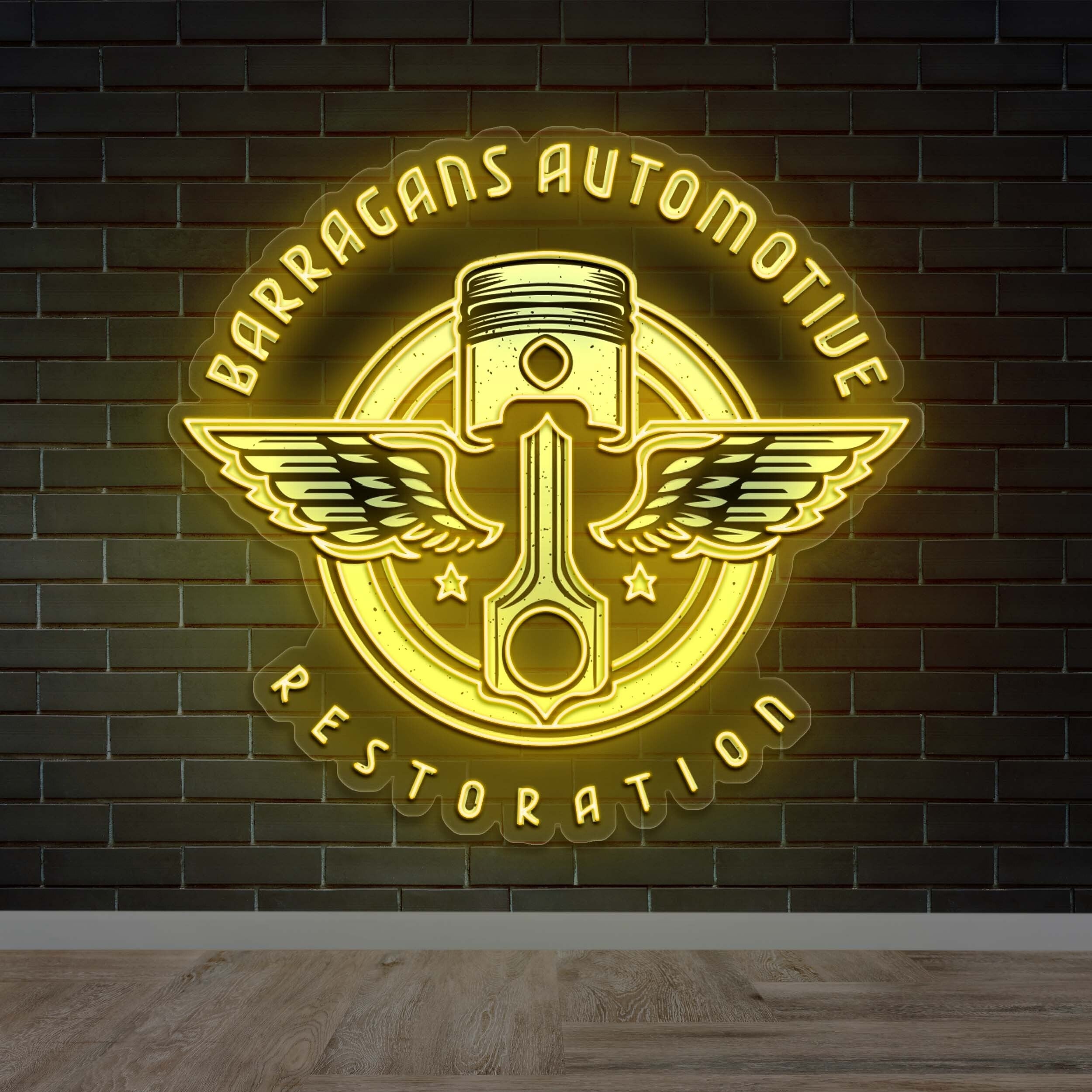 BARRAGANS AUTOMOTIVE - Premium Neon Artwork