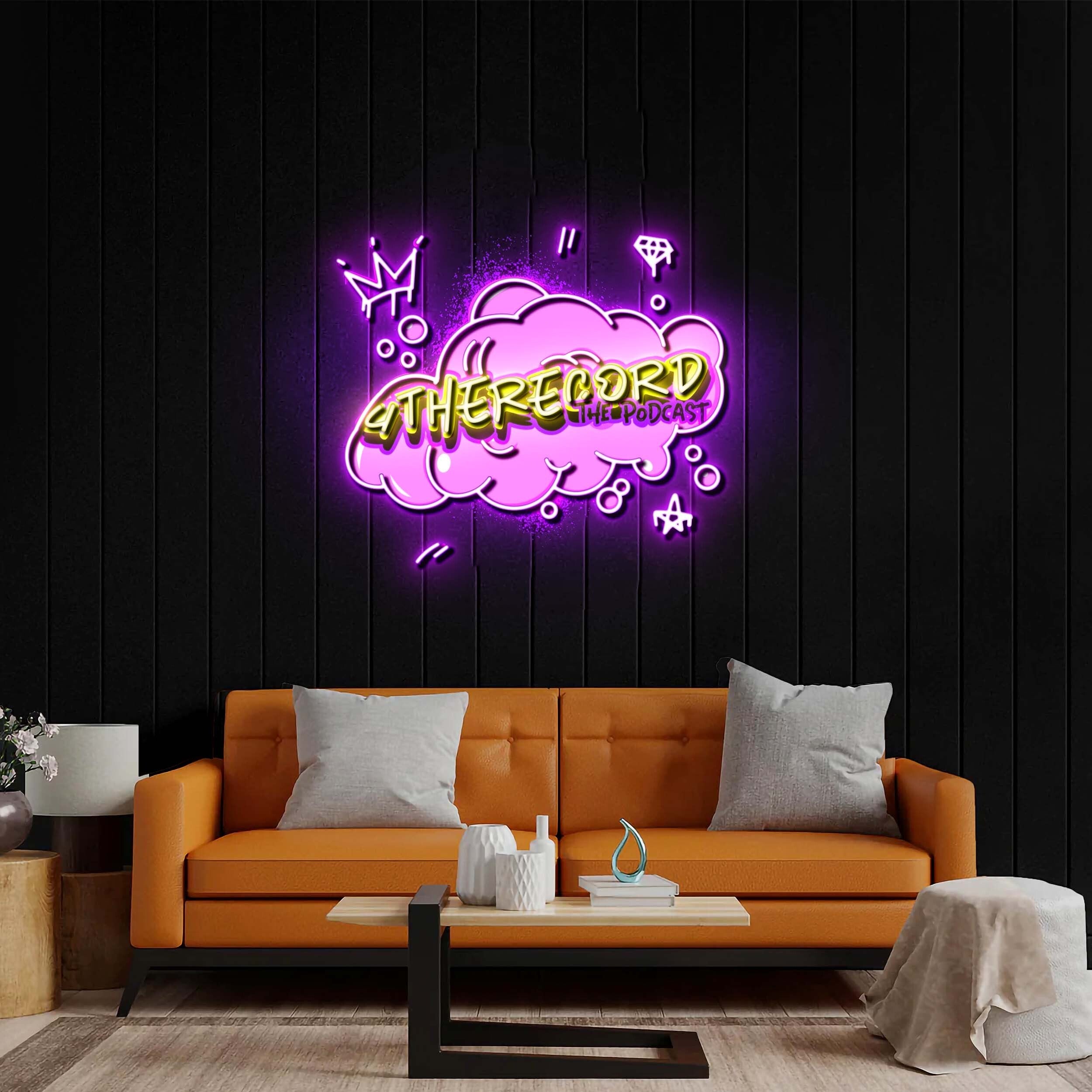 4 The Record - Premium Neon Artwork