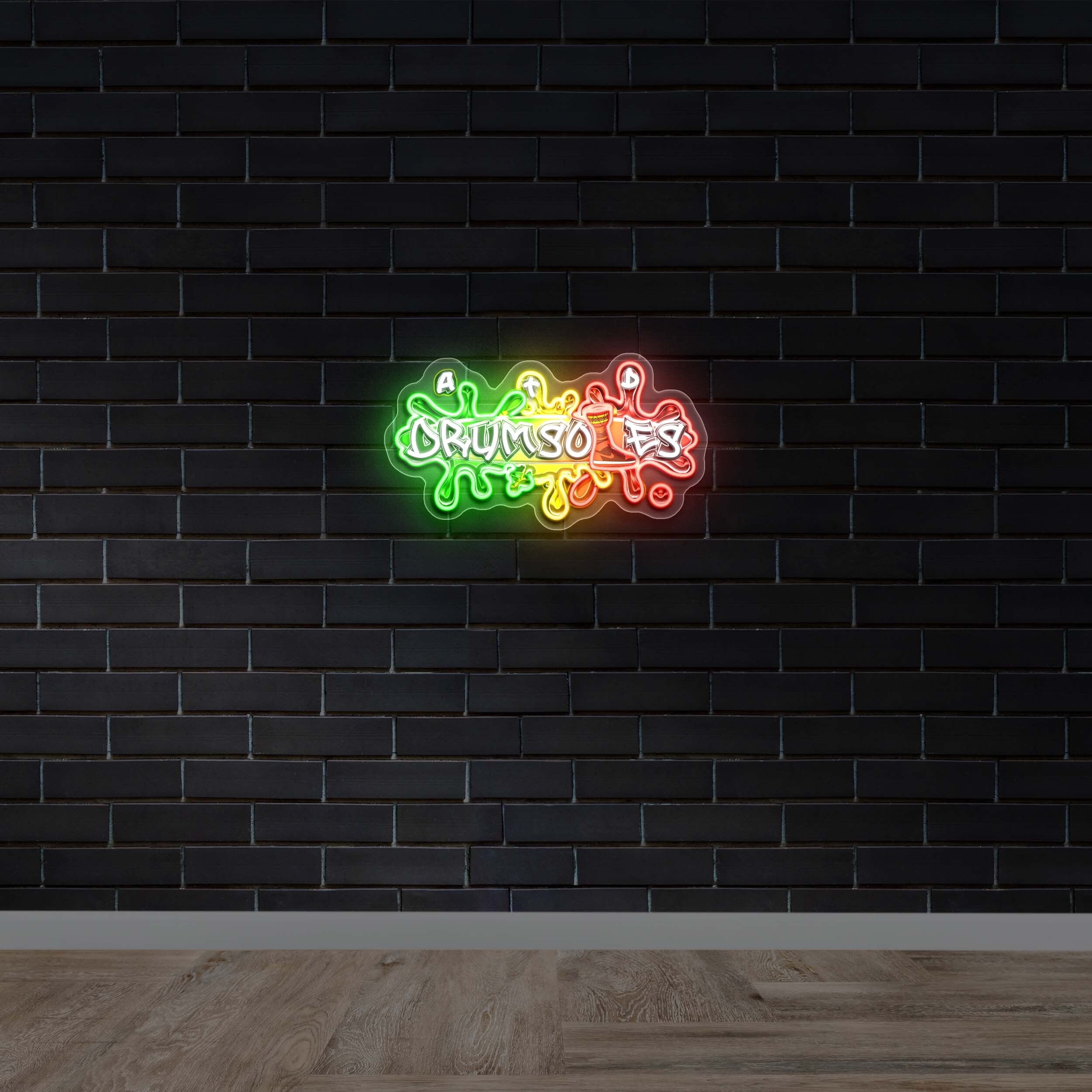 DRUMSOLES - Premium Neon Artwork