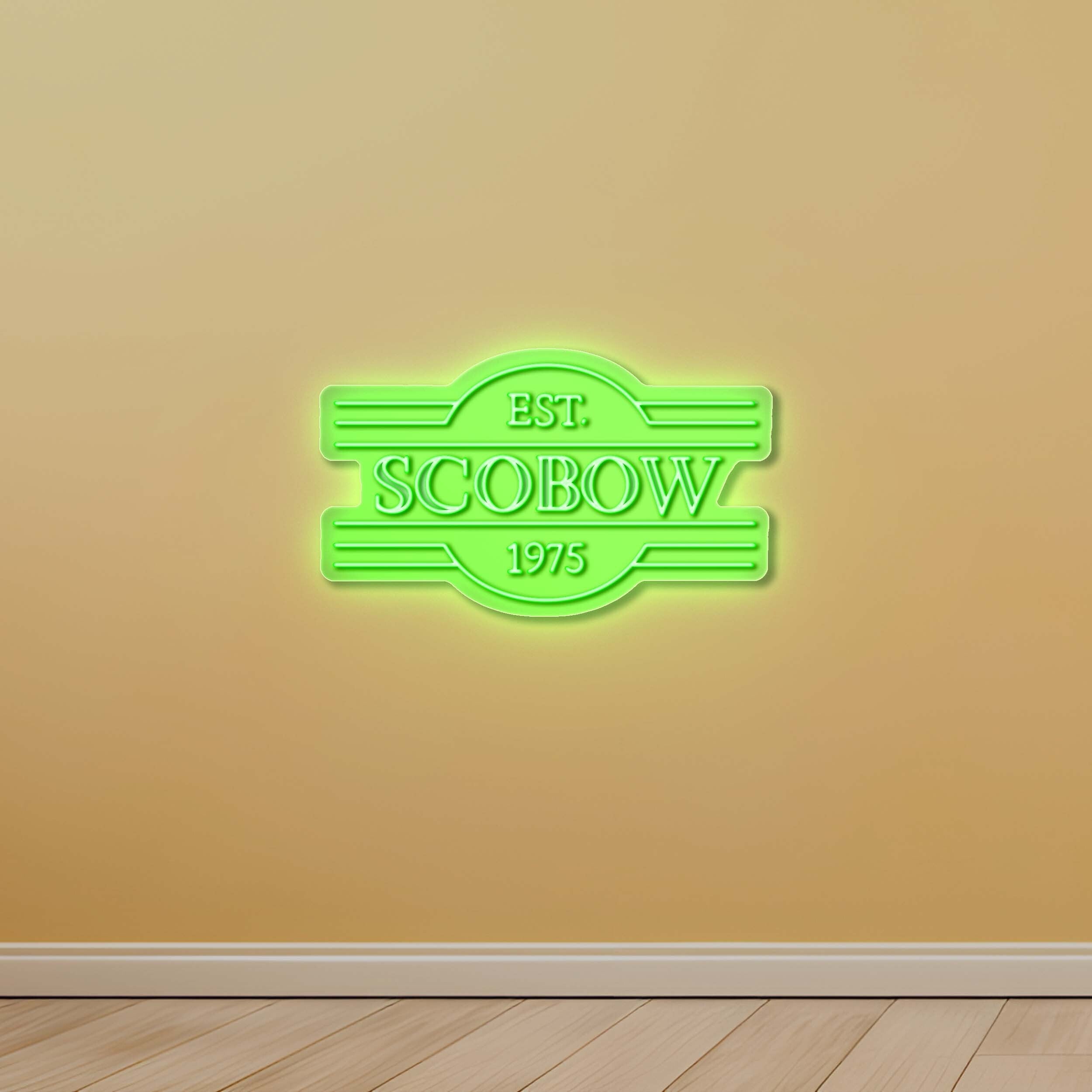 EST. SCOBOW 1975 - Premium Neon Artwork