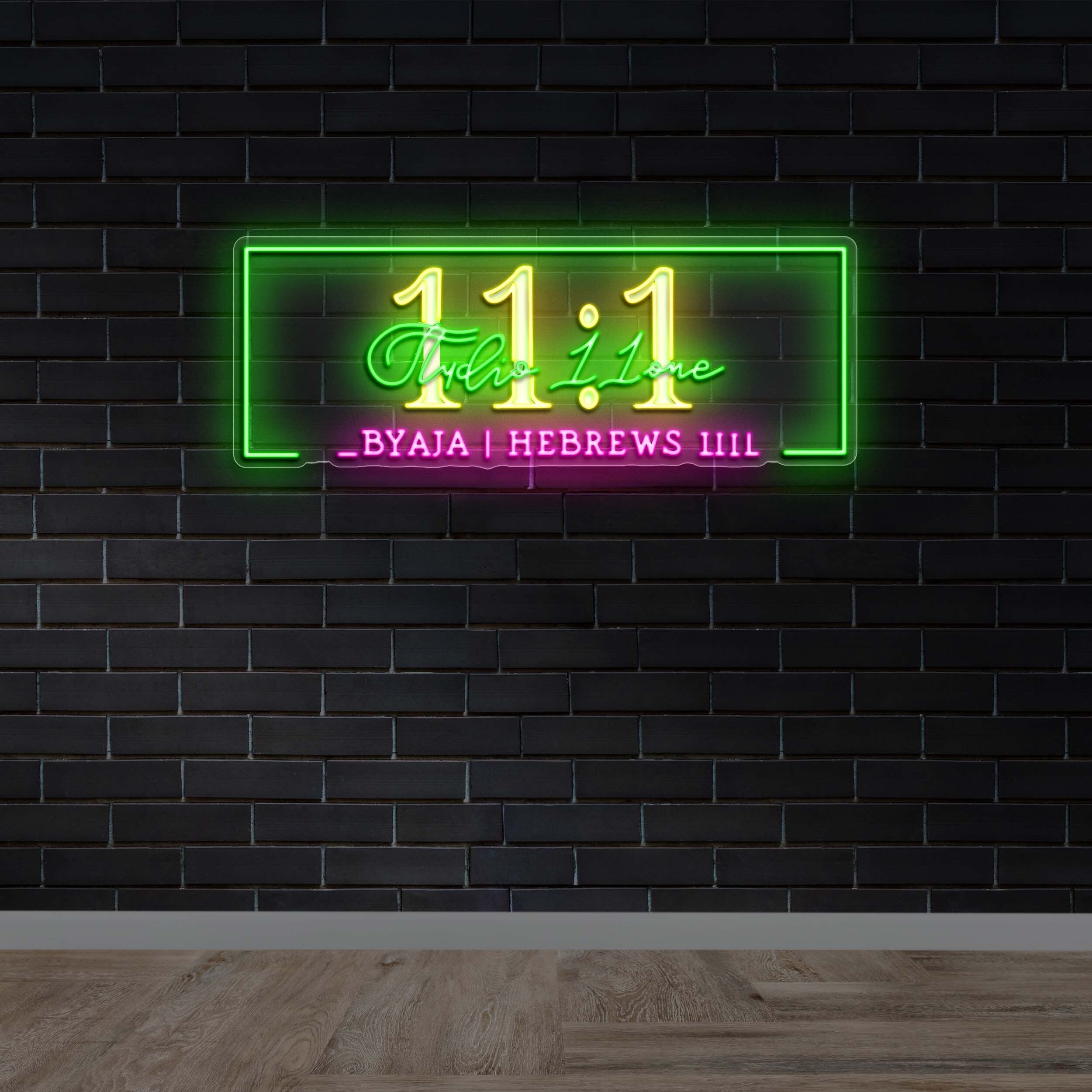 BYAJA | HEBREWS - Premium Neon Artwork