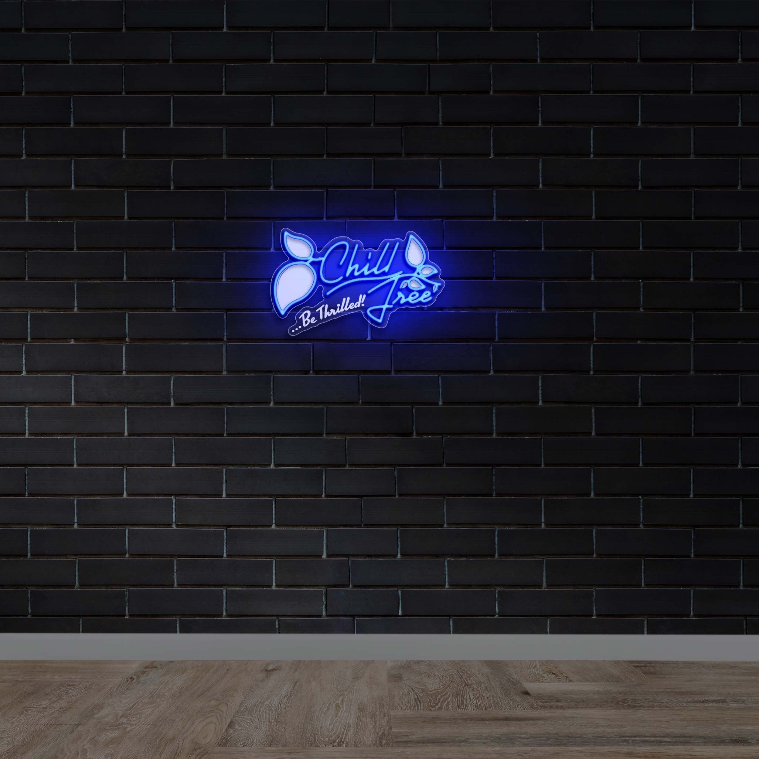 Chill Be Thrilled Tree - Premium Neon Artwork