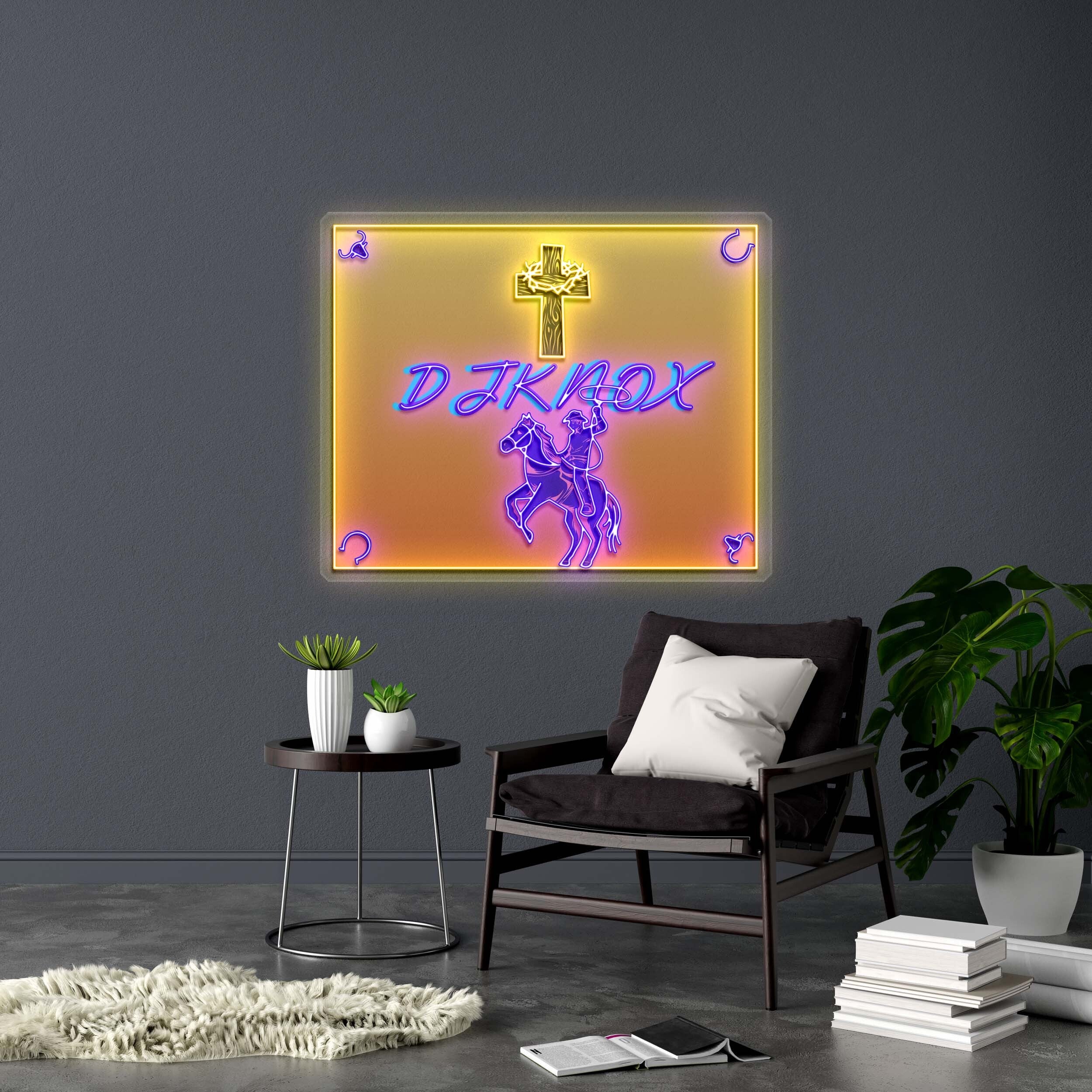 DJ KNOX - Premium Neon Artwork