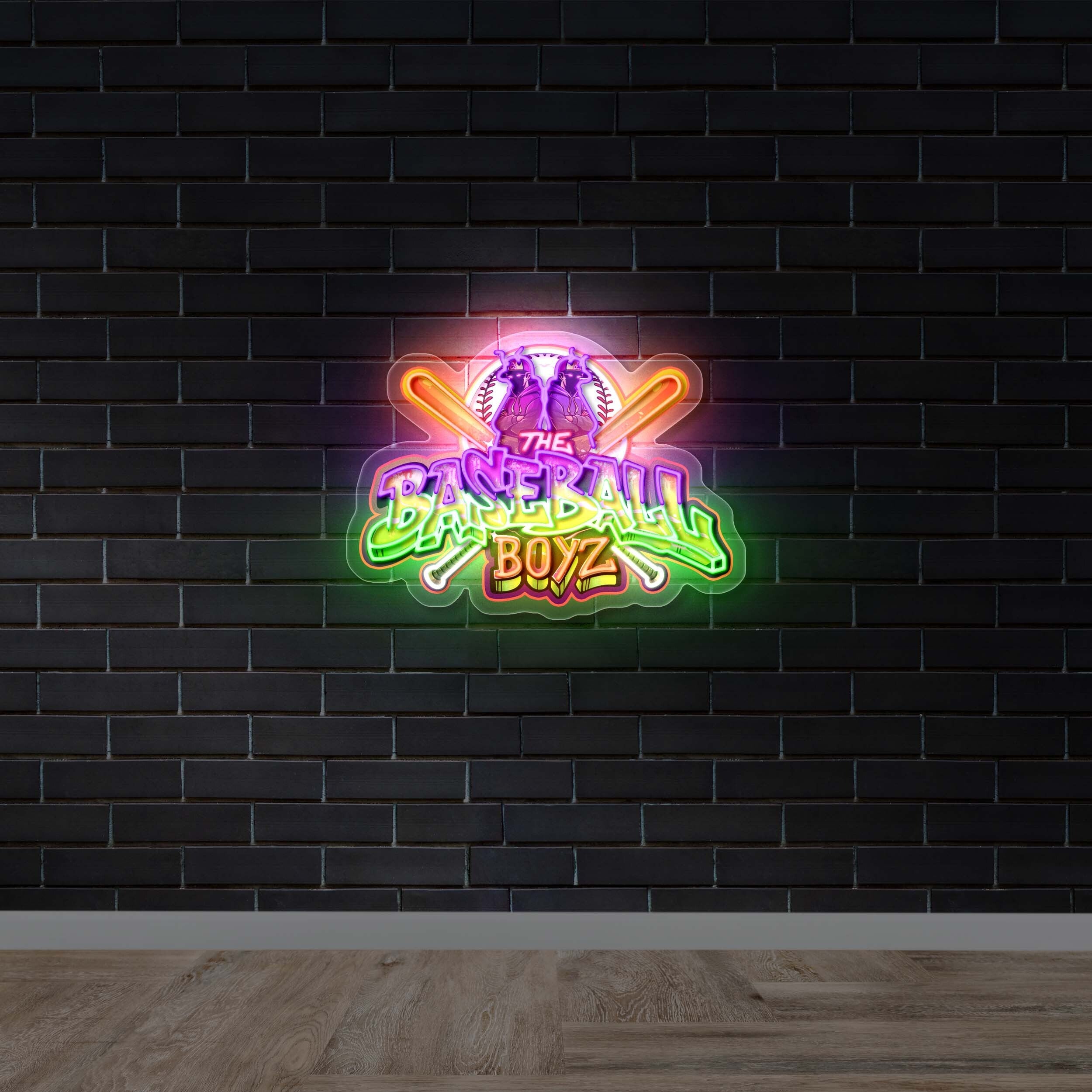 The Baseball Boyz – Premium Neon Artwork