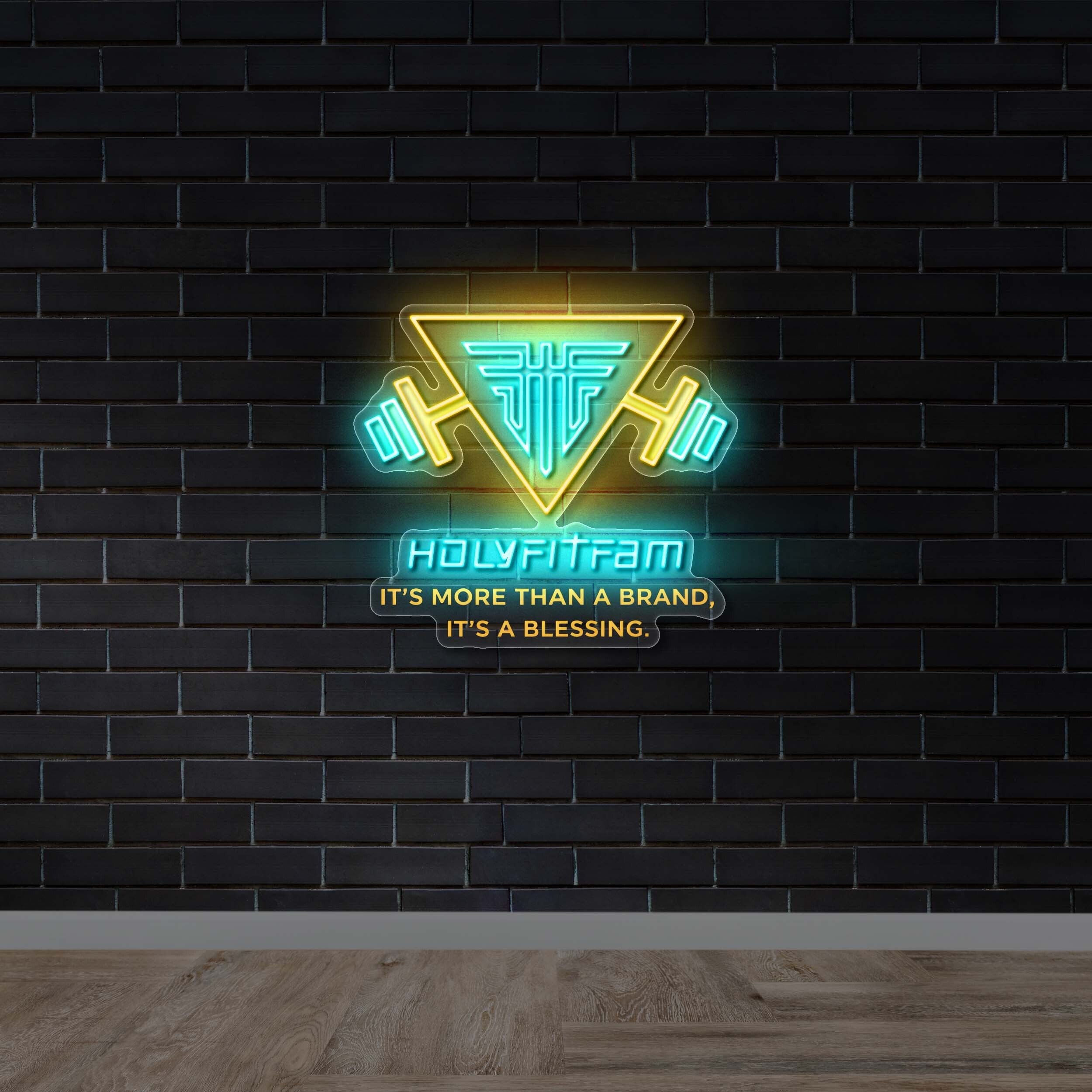 HOLYFITFAM - Premium Neon Artwork