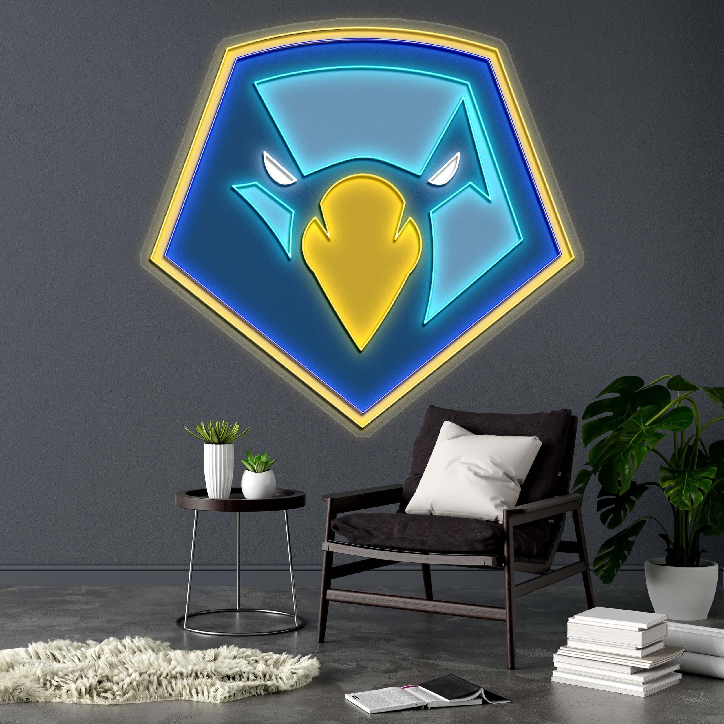 Skyhawk head - Premium Neon Artwork