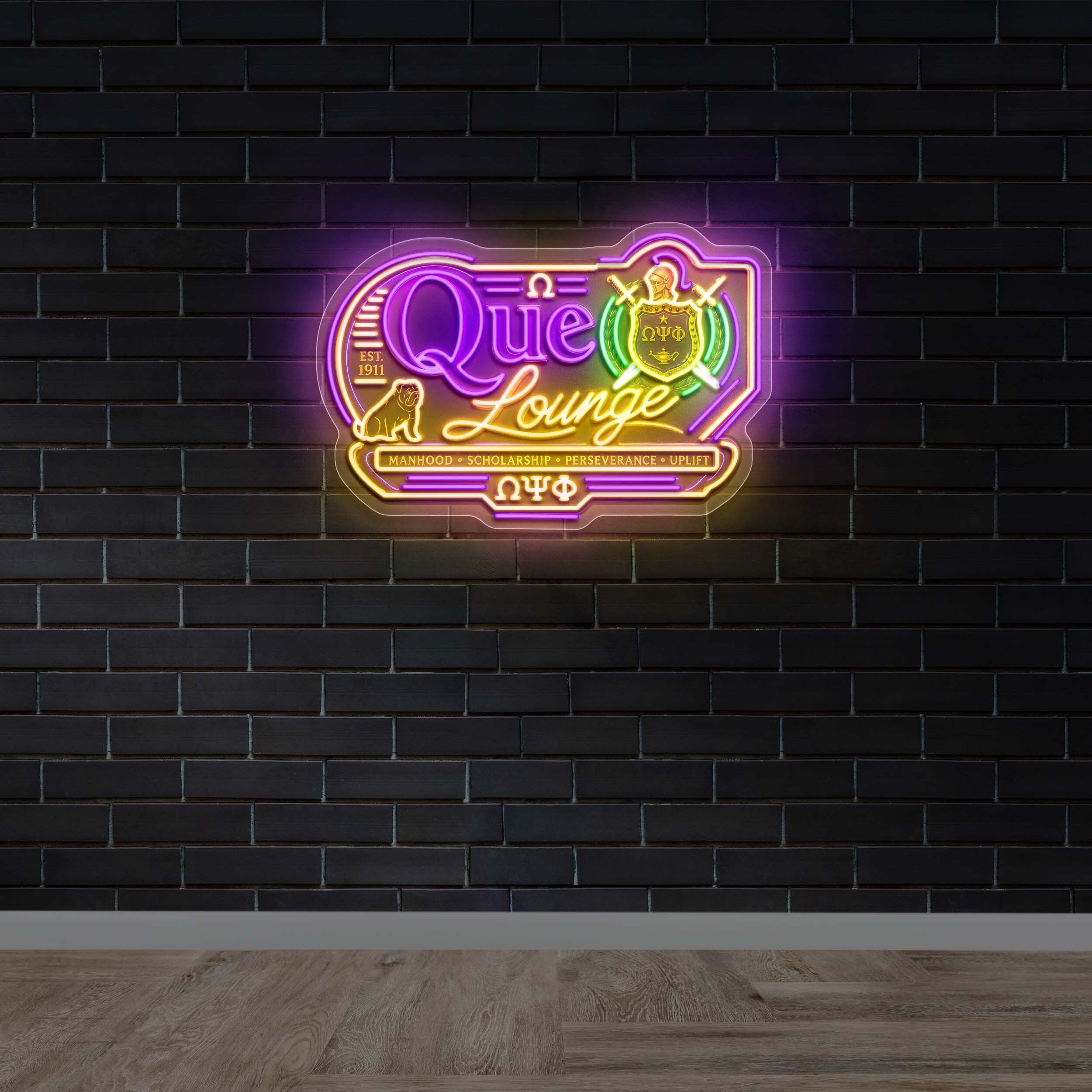 Que Lounge - Premium Neon Artwork