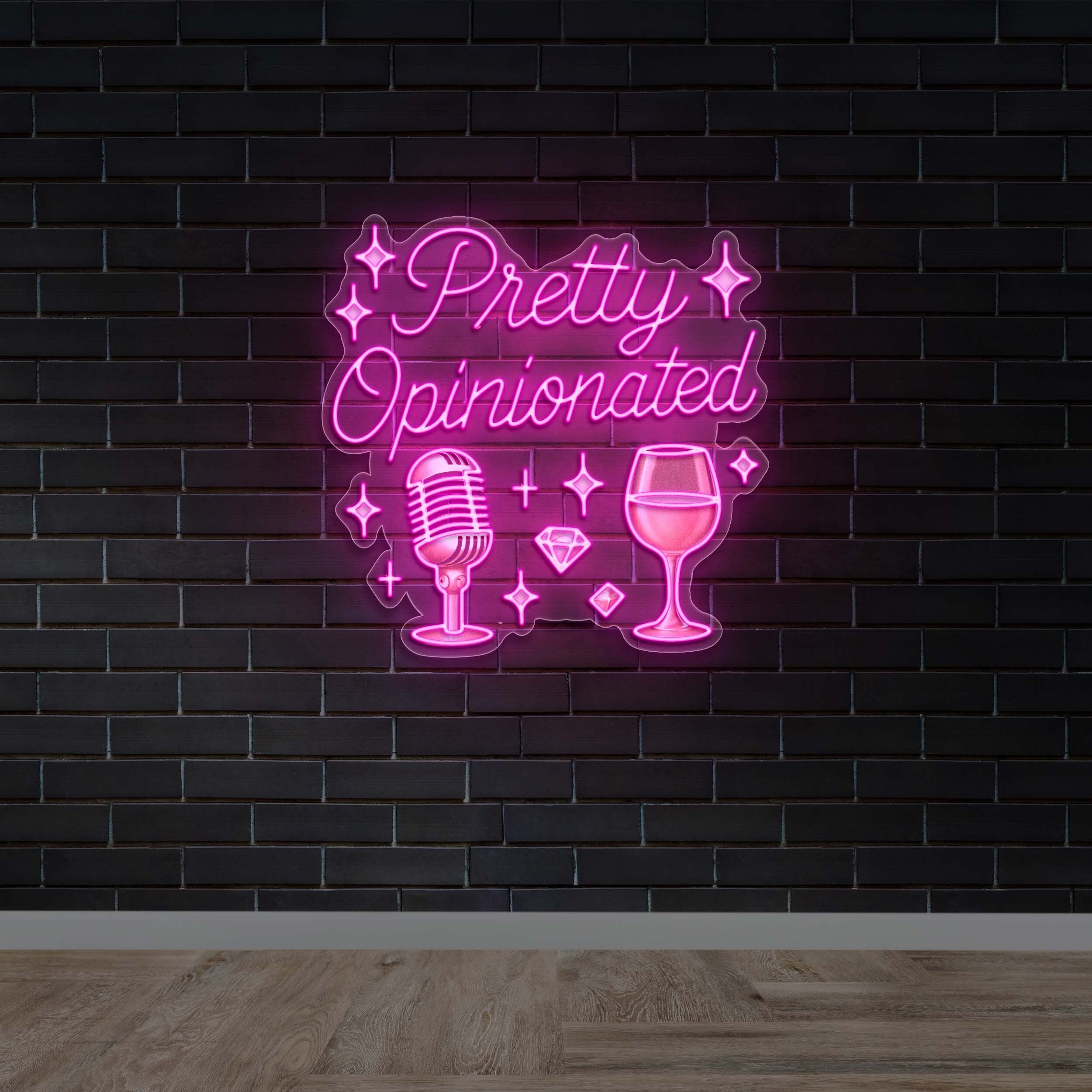Pretty Opinionated - Premium Neon Artwork