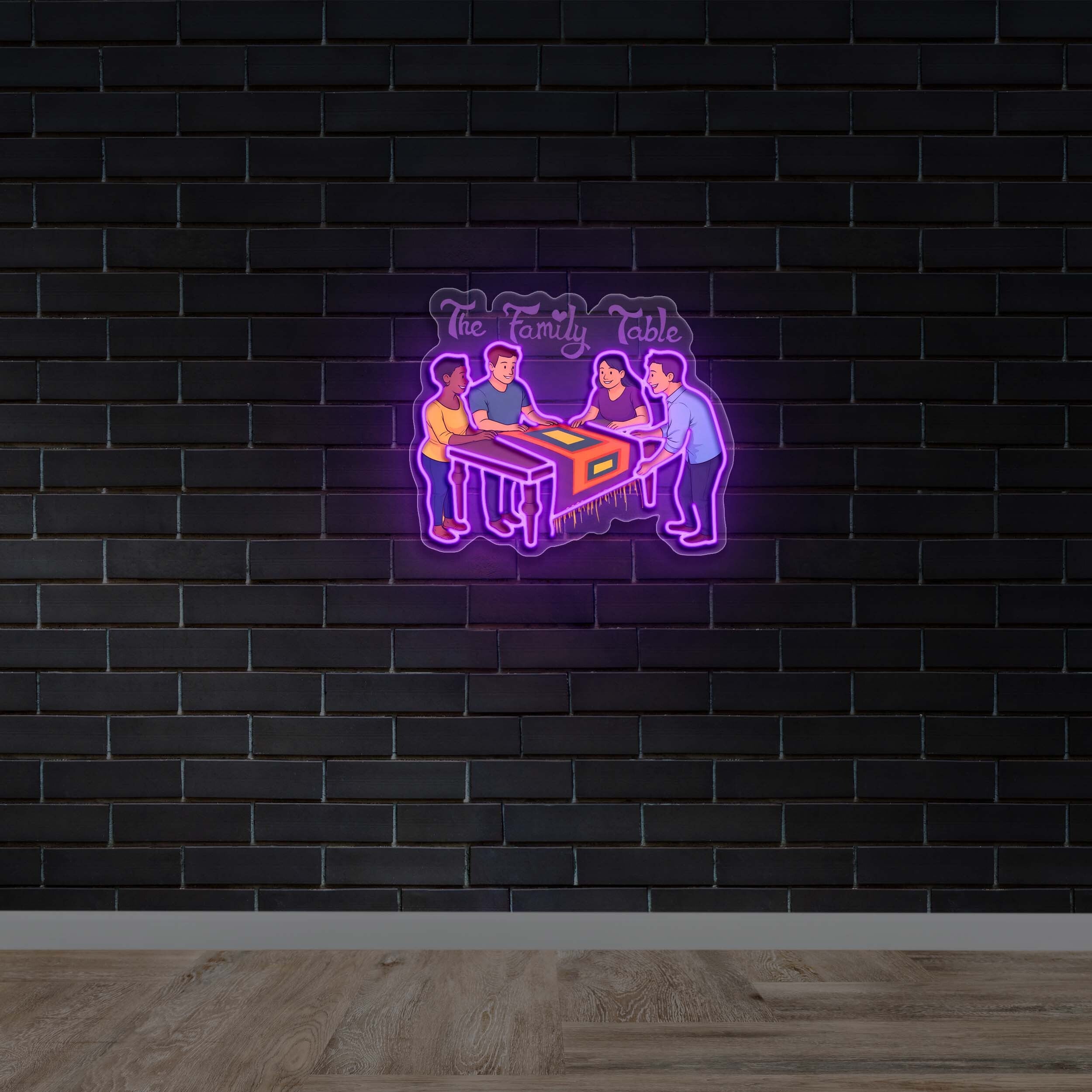 The Family Table | 2nd Version - Premium Neon Artwork