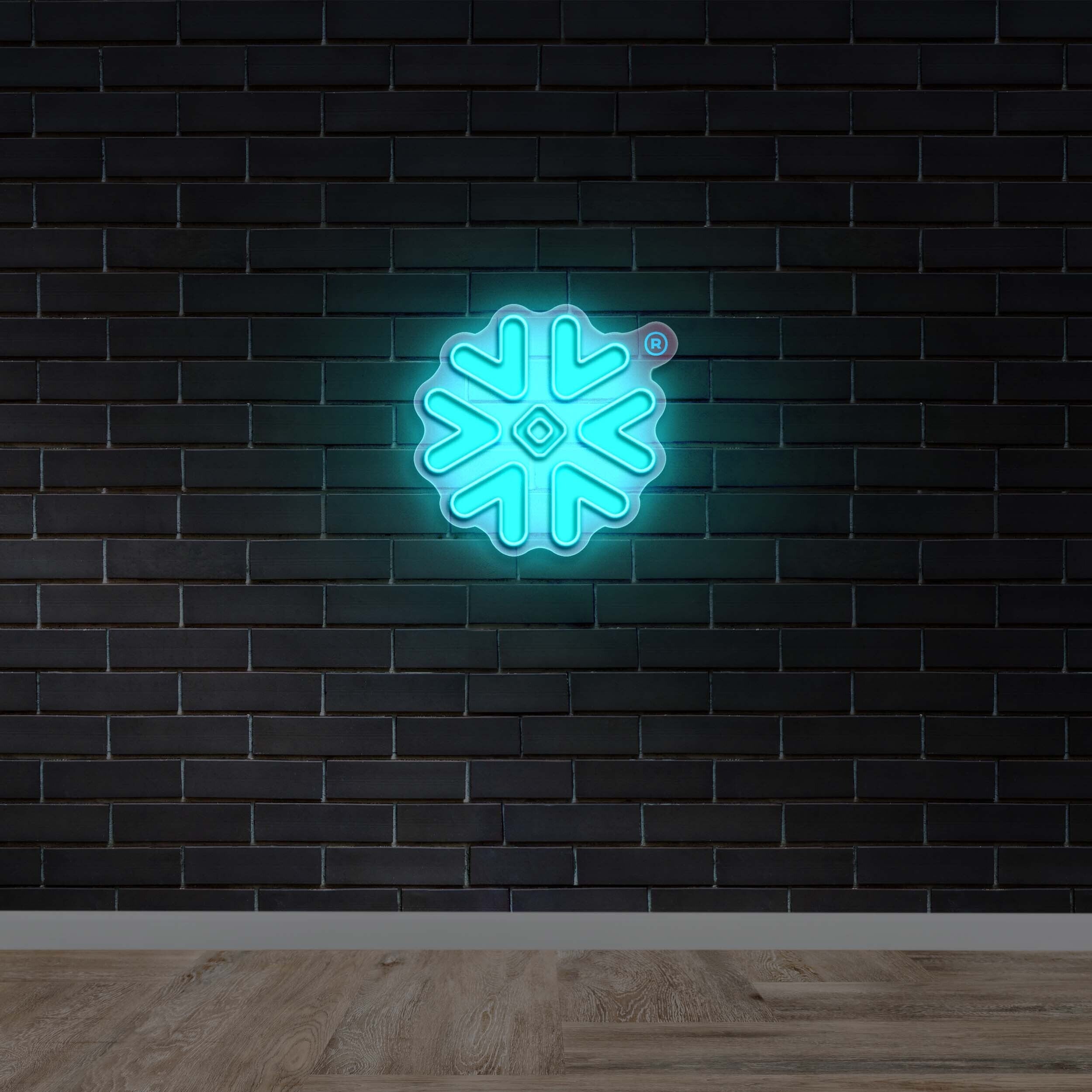 Snowflake Logo - Premium Neon Artwork