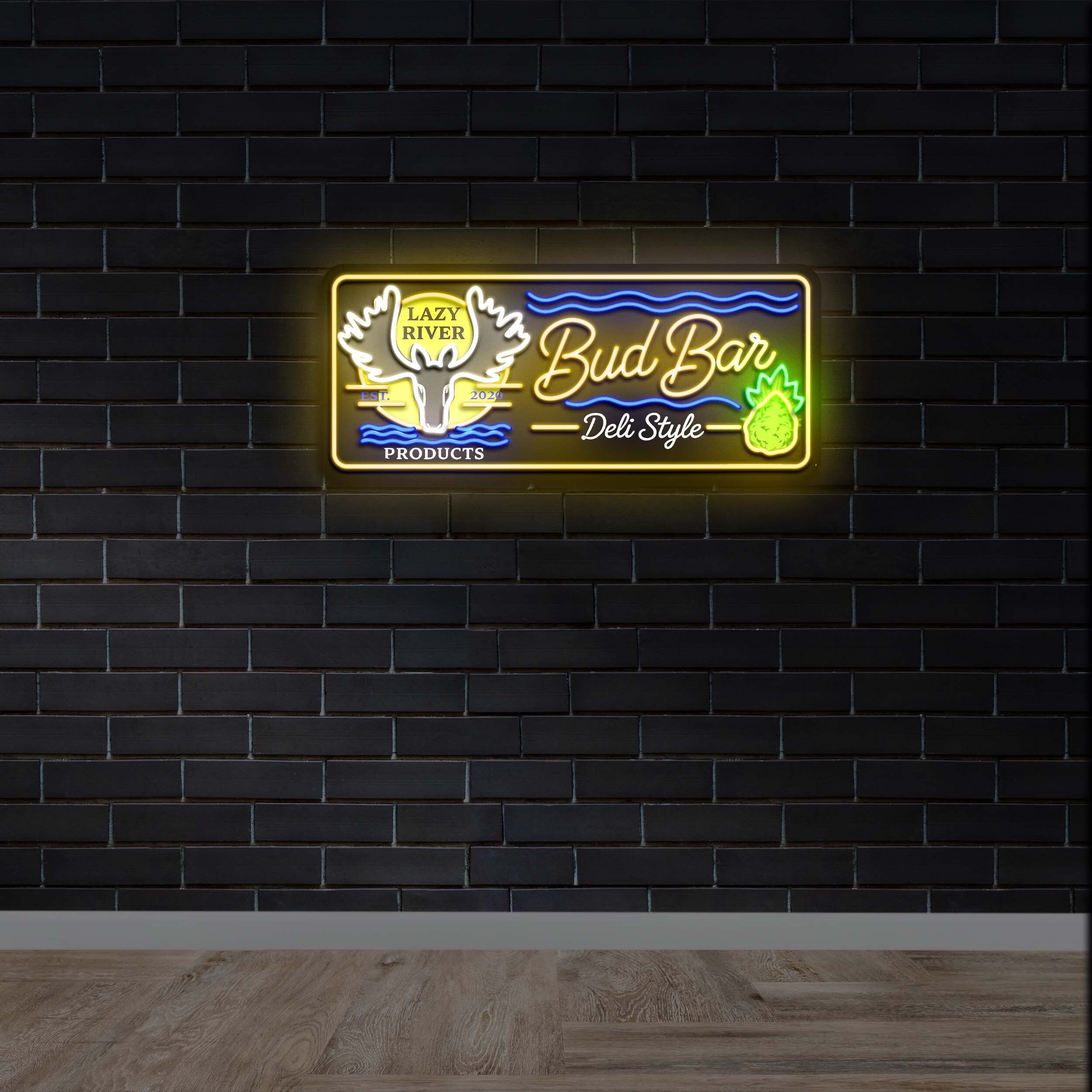 Bud Bar - Premium Neon Artwork
