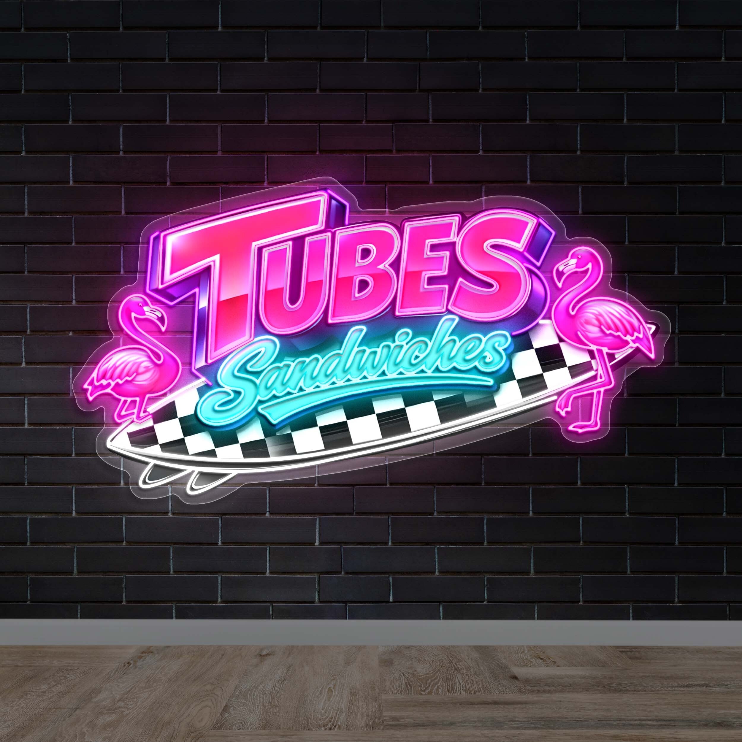 Tubes Sandwiches - Premium Neon Artwork