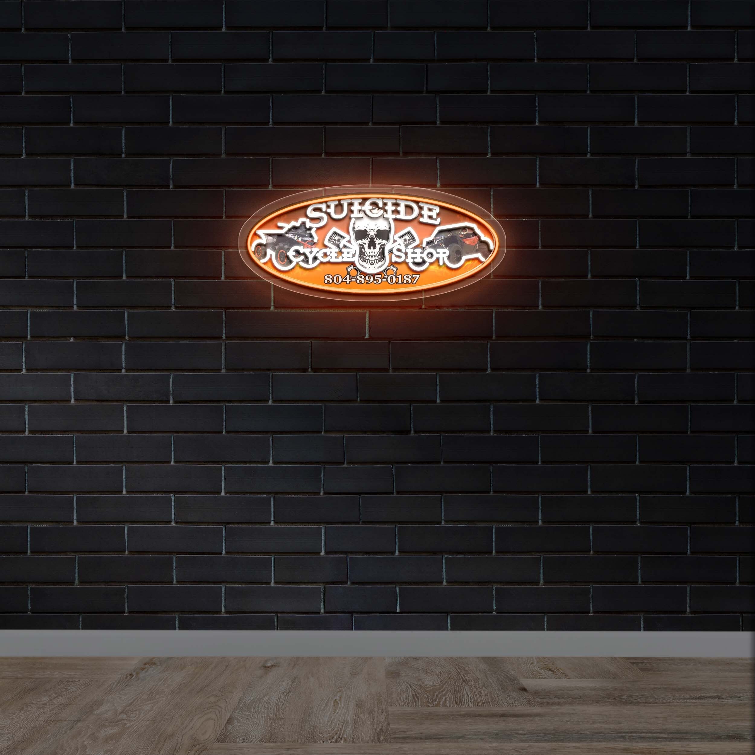 Suicide Cycle Shop - Premium Neon Artwork