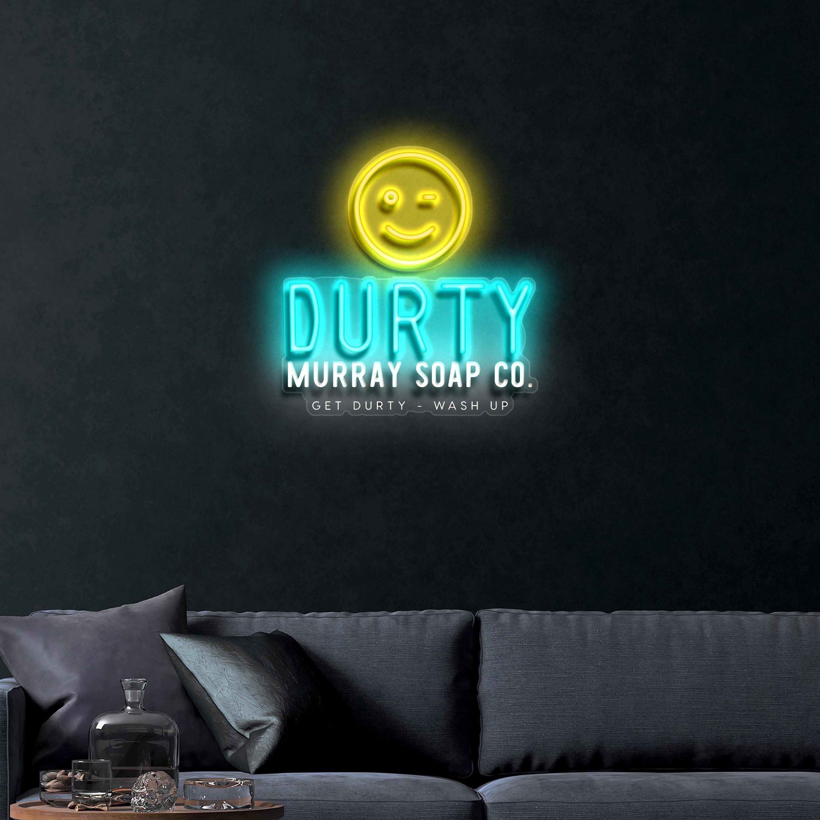 Durty Murray Soap Co. – Premium Neon Artwork
