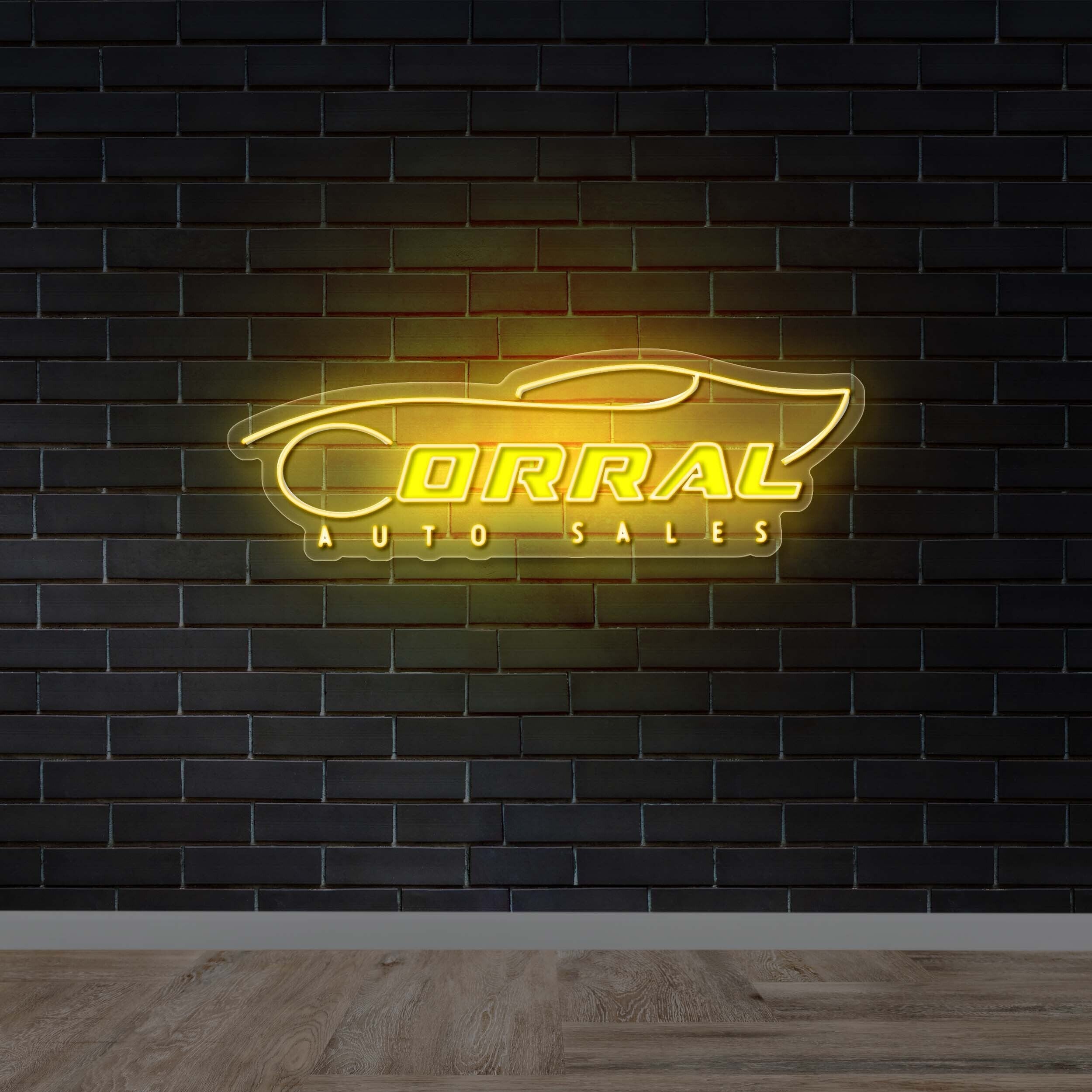 CORRAL AUTO SALES - Premium Neon Artwork