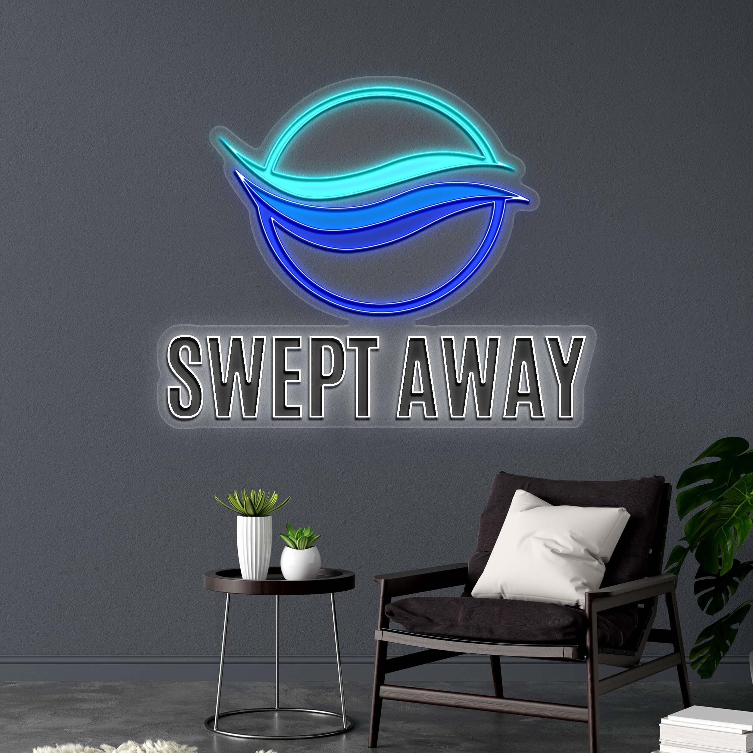 SWEPT AWAY - Premium Neon Artwork
