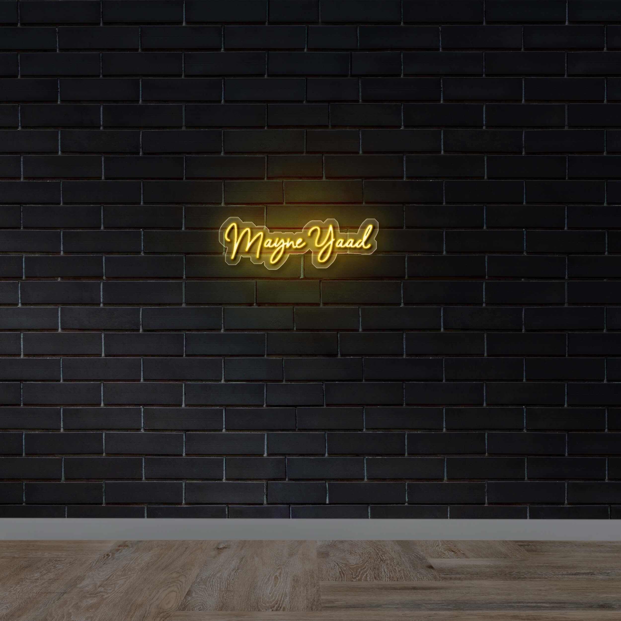 Mayne Yaad - Premium Neon Artwork