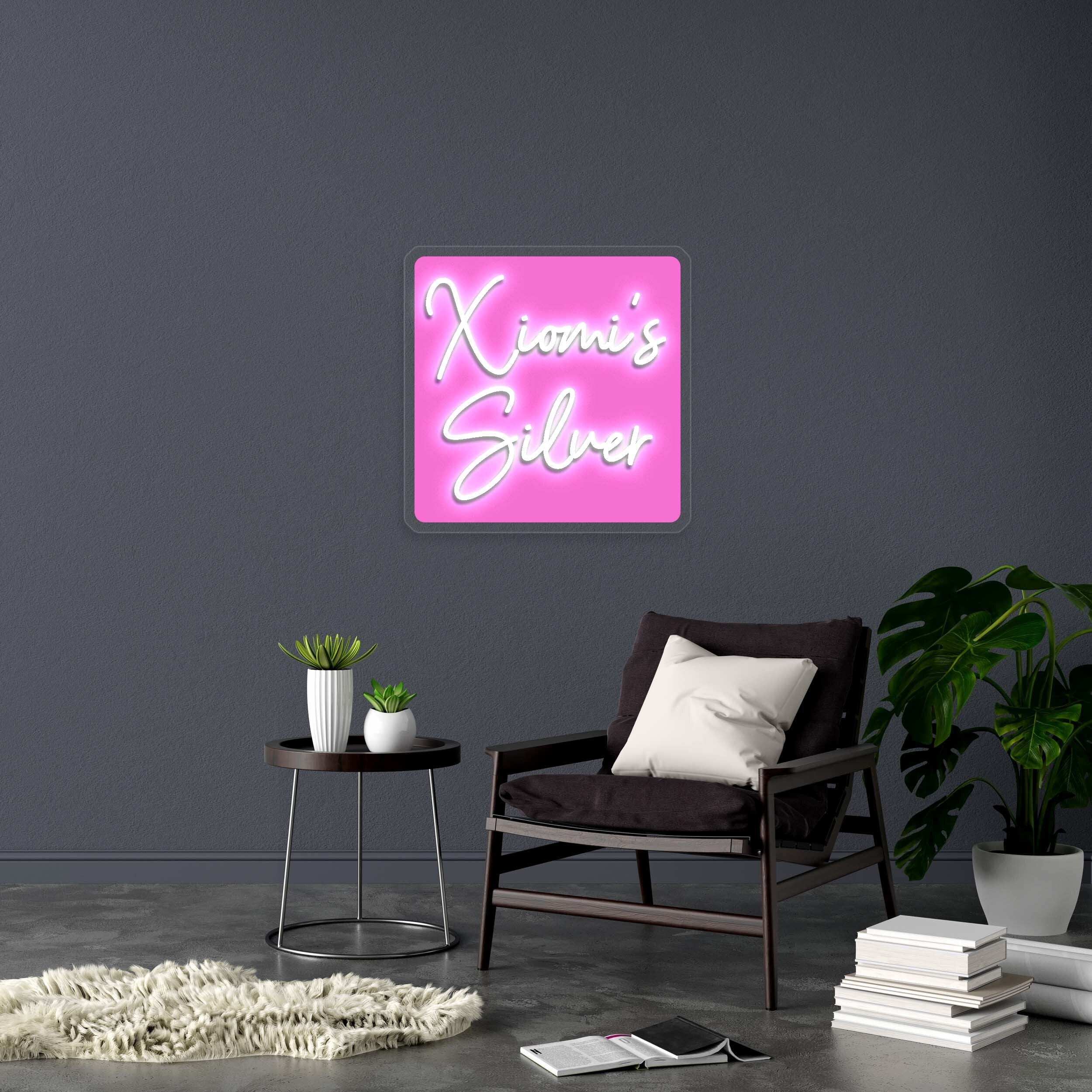 Xiomi's Silver - Premium Neon Artwork