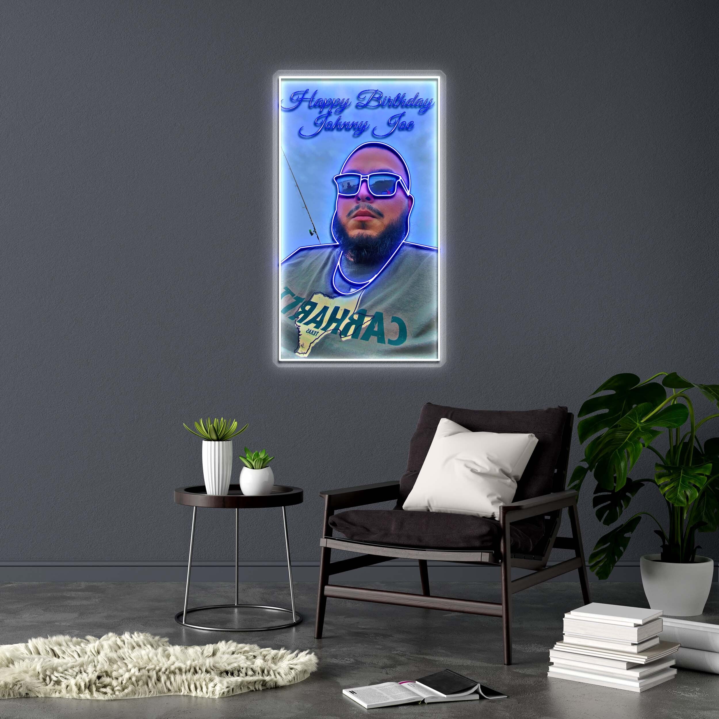 Happy Birthday Johnny Joe - Premium Neon Artwork