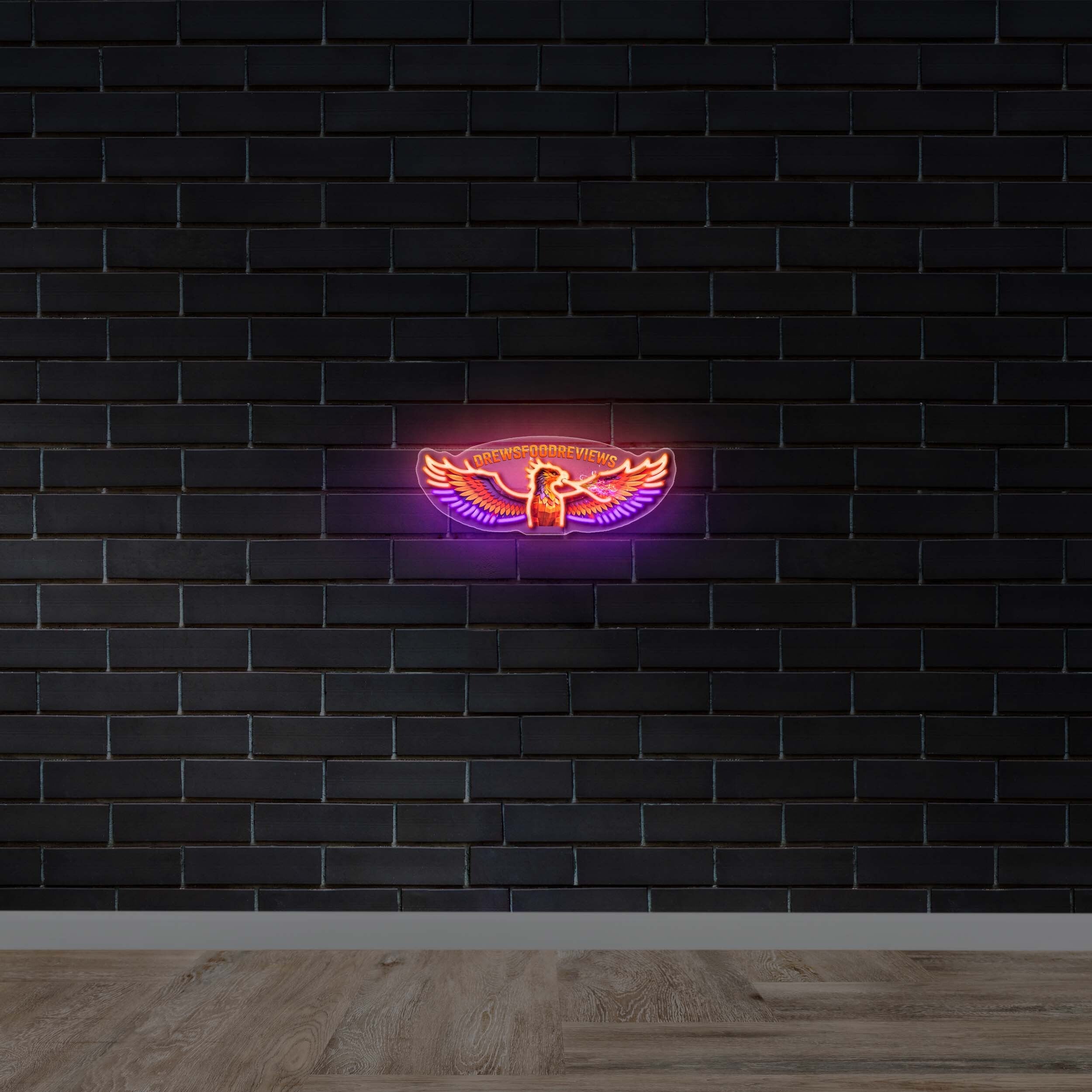 DREWSFOODREVIEWS - Premium Neon Artwork
