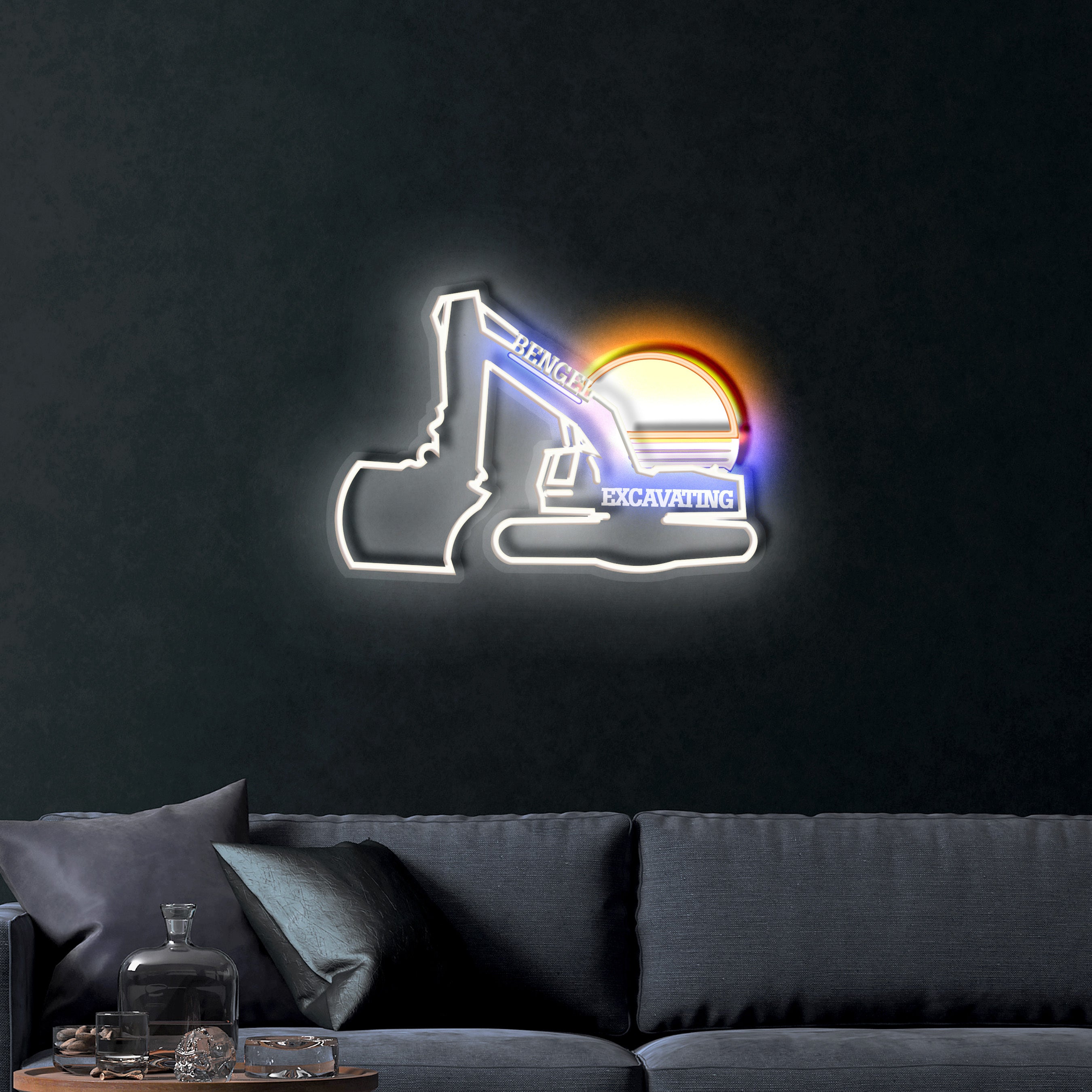 Bengel Excavating – Premium Neon Artwork