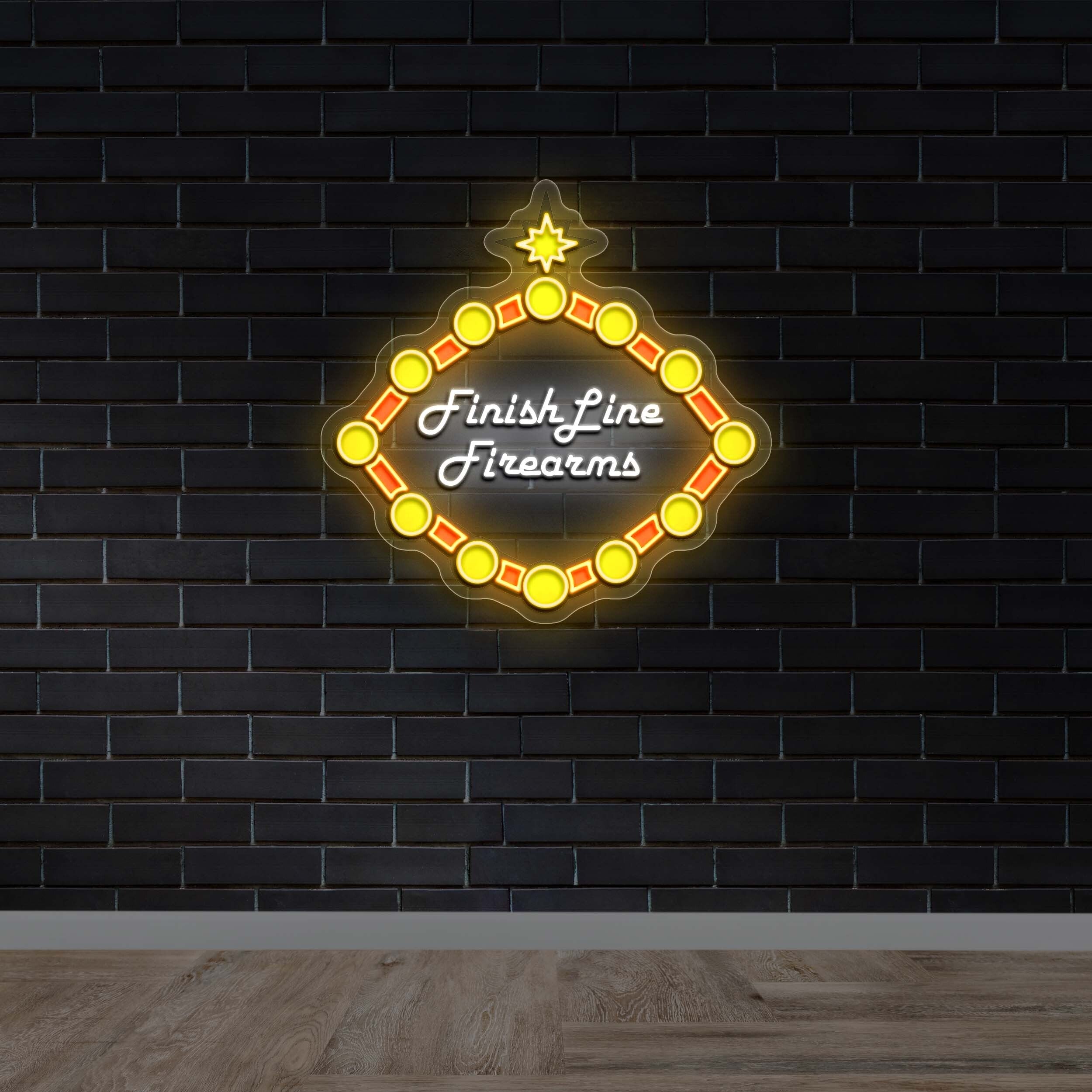 Finish Line Firearms | 2nd Version - Premium Neon Artwork