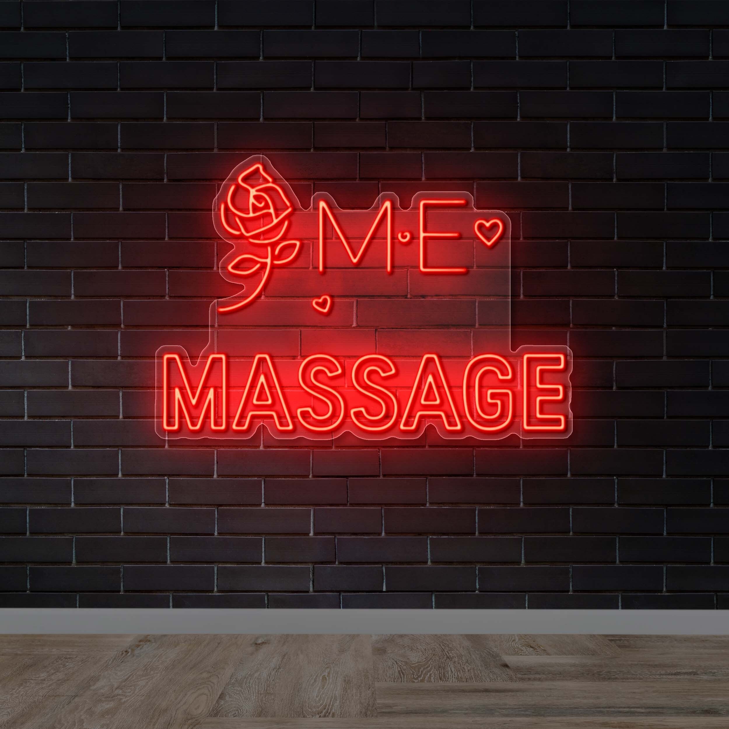 Me Massage - Premium Neon Artwork