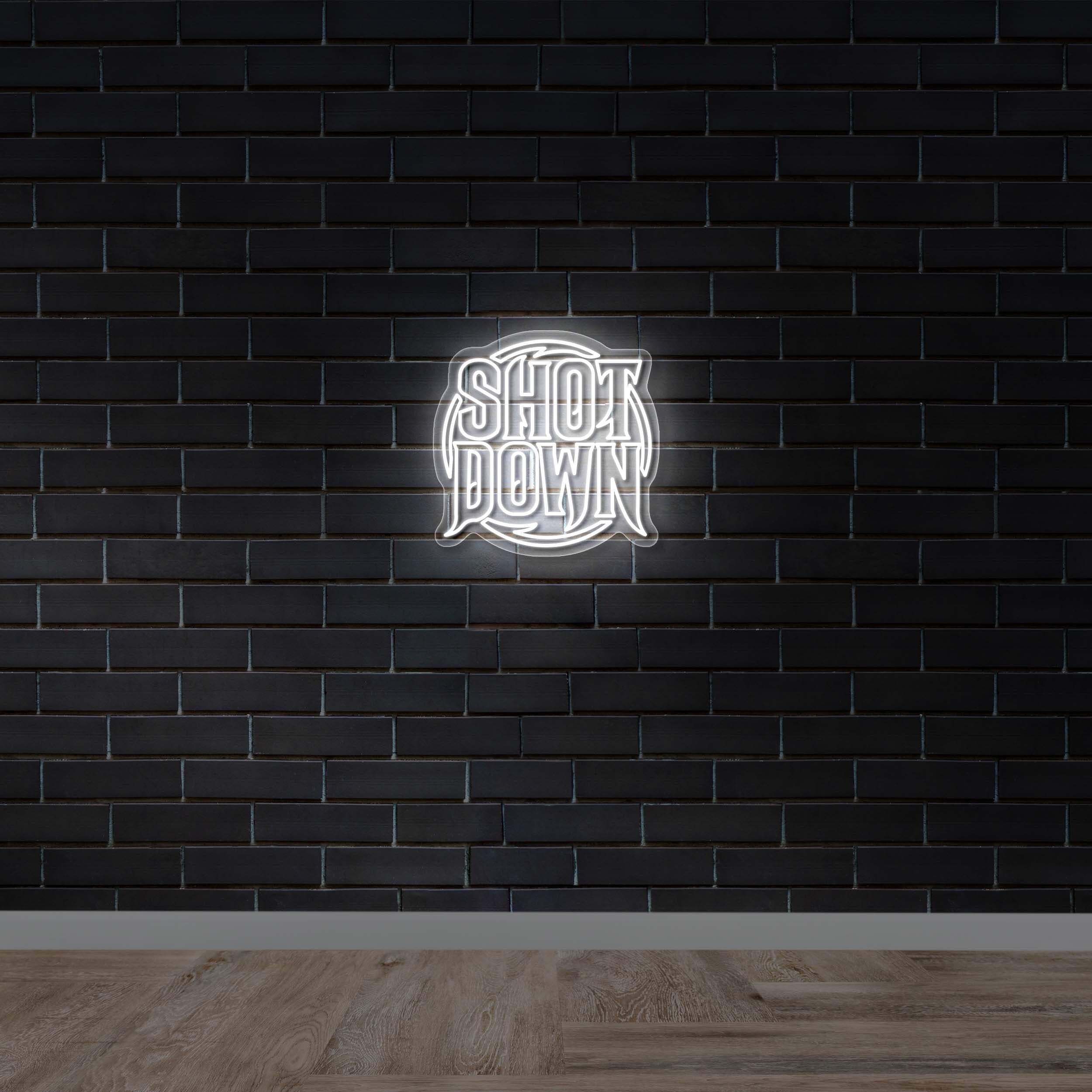 SHOT DOWN - Premium Neon Artwork