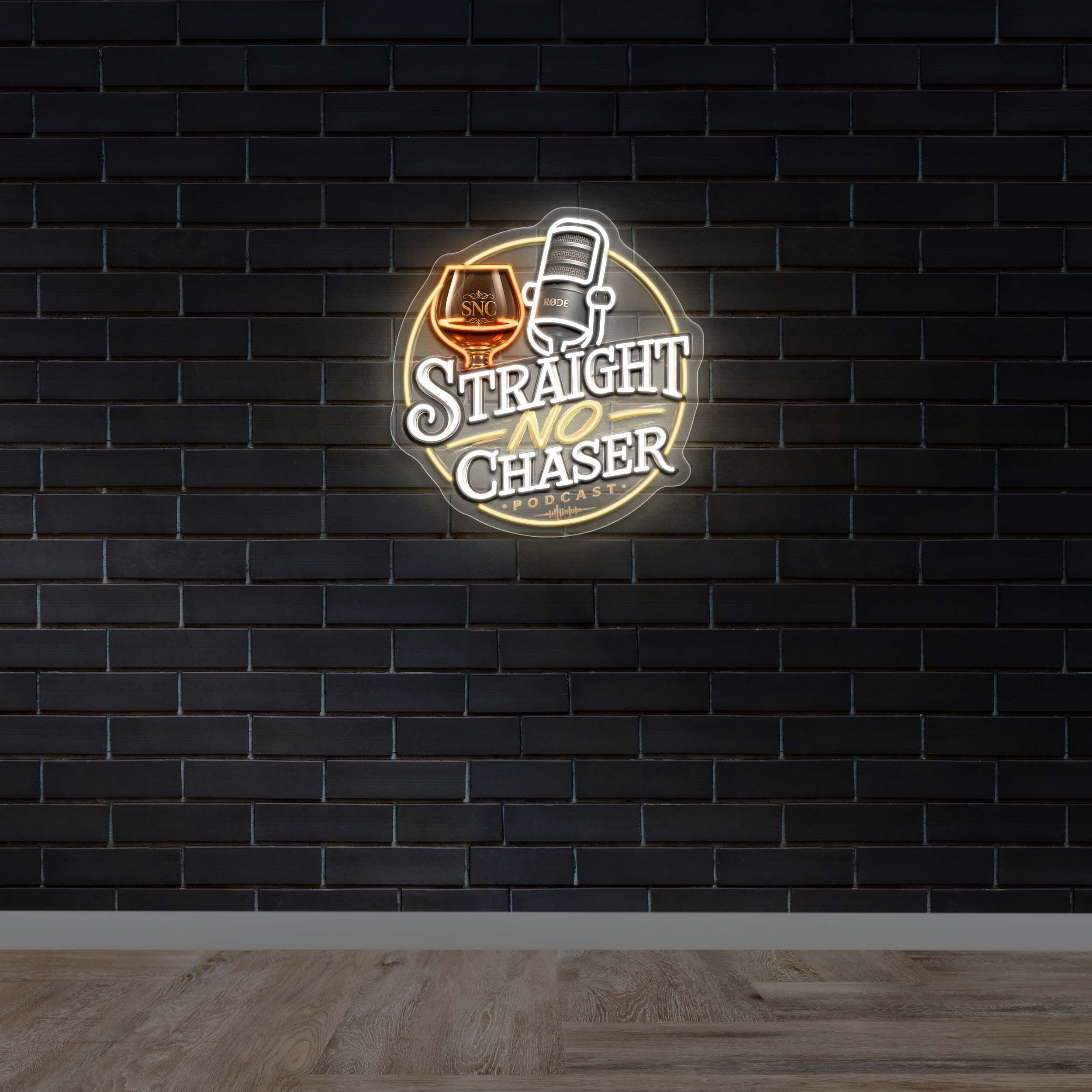 STRAIGHT NO CHASER - Premium Neon Artwork
