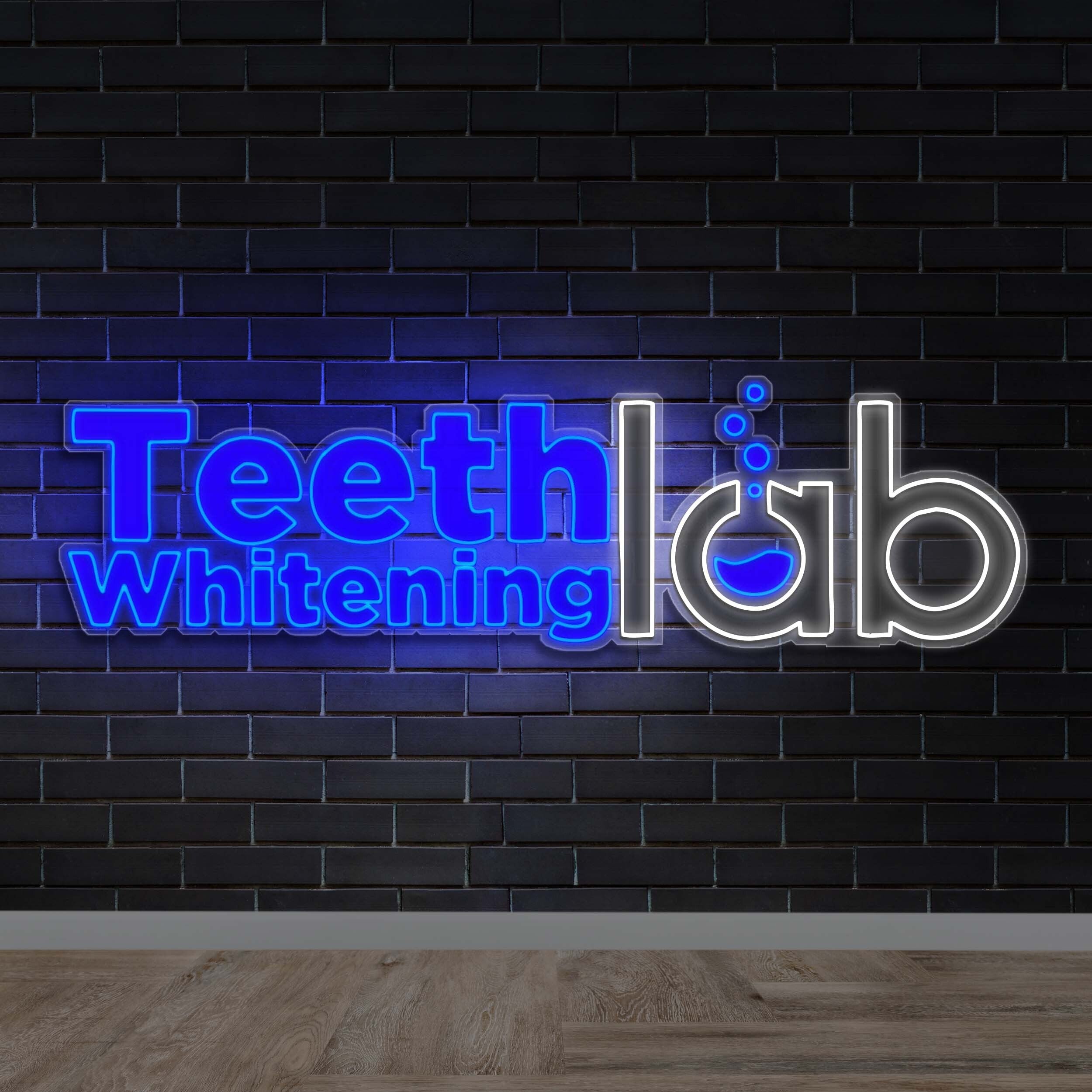 Teeth Whitening Lab - Premium Neon Artwork