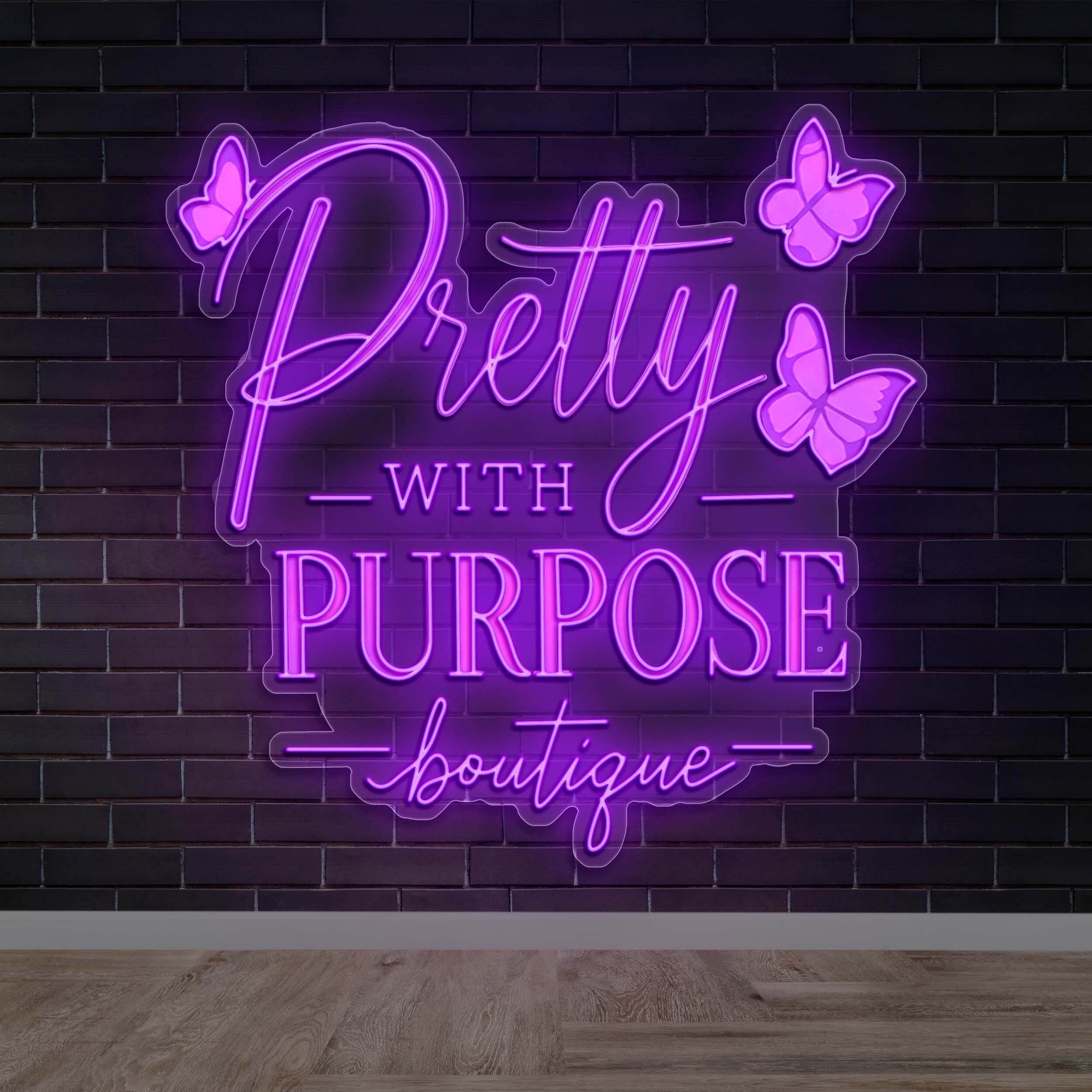 Pretty With Purpose Boutique | 2nd version - Premium Neon Artwork