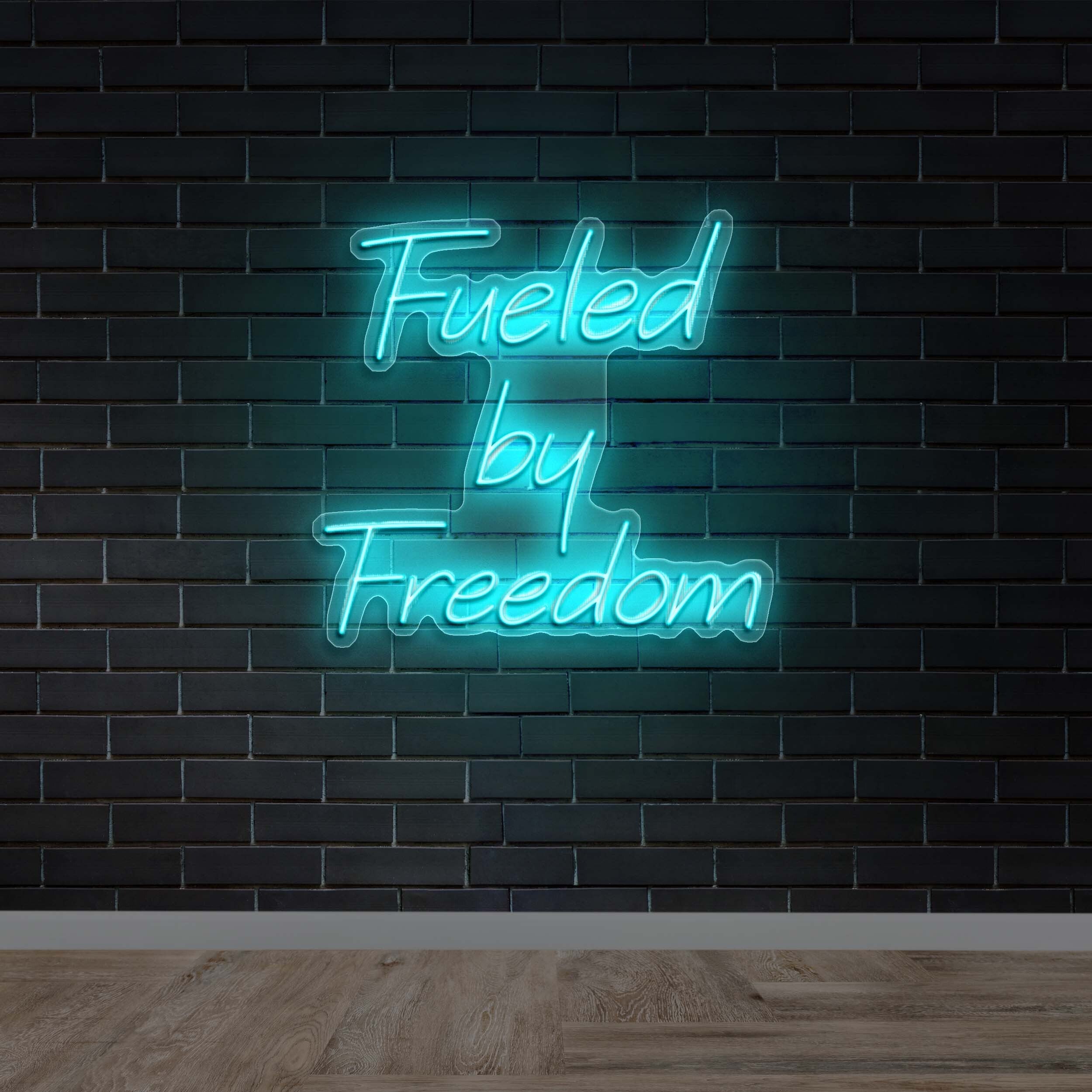 Fueled by Freedom - Premium Neon Artwork