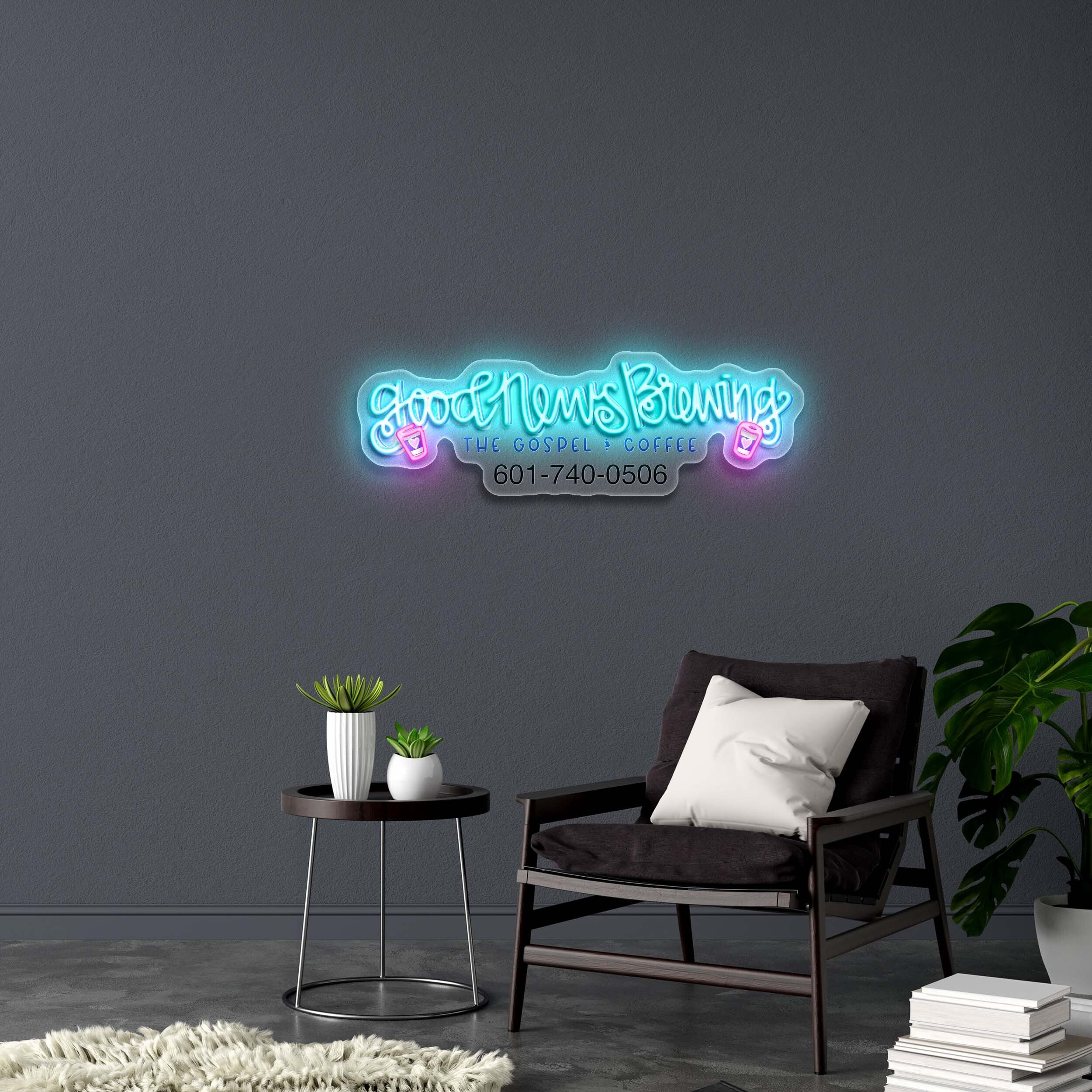 Good News Brewing - Premium Neon Artwork