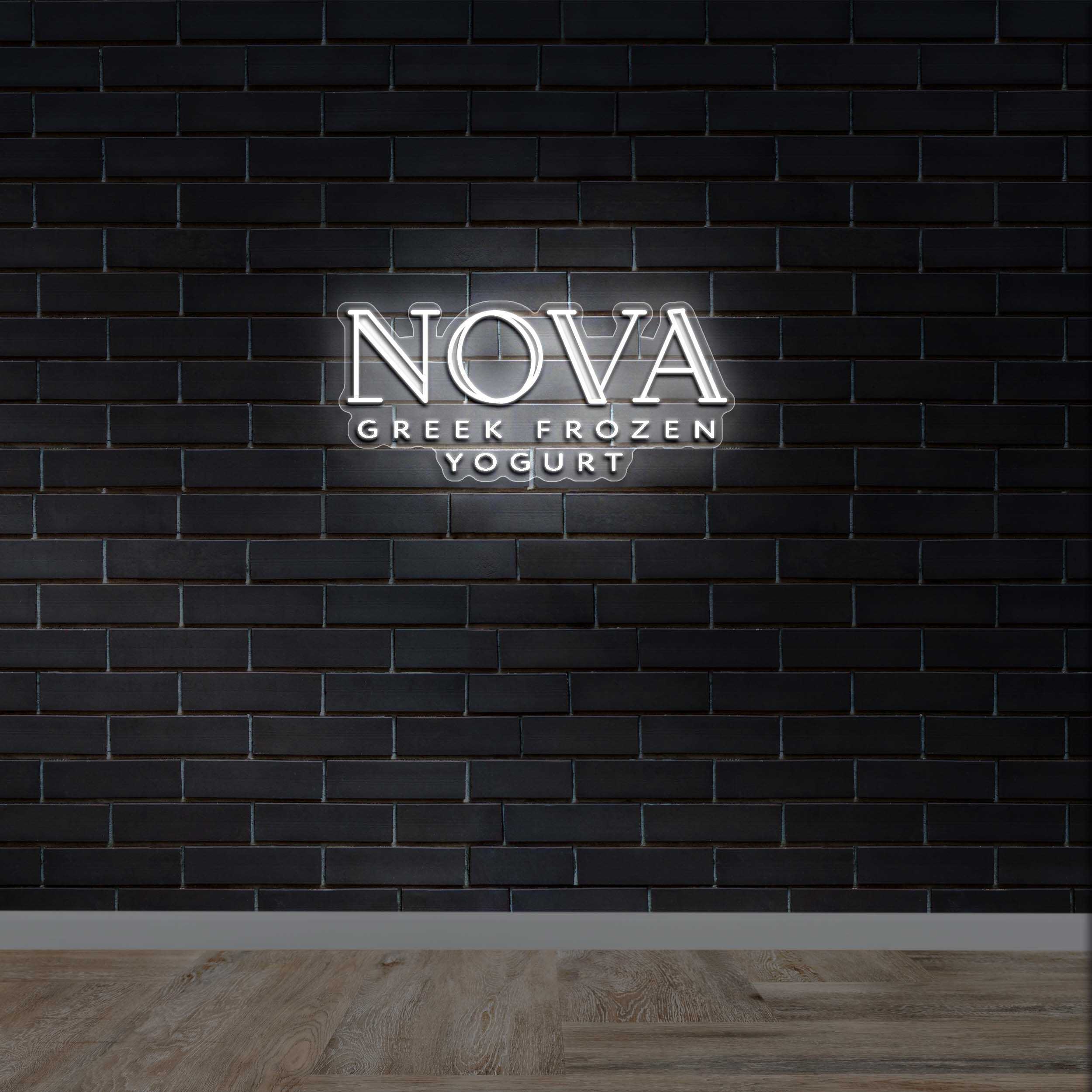NOVA GREEK FROZEN YOGURT | 2nd Version - Premium Neon Artwork