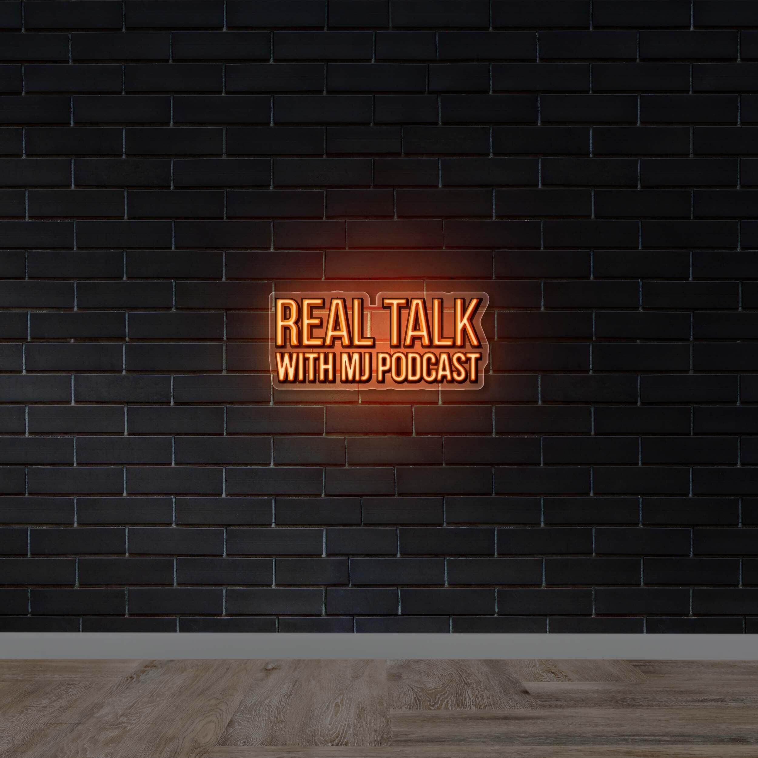 REAL TALK WITH MJ PODCAST - Premium Neon Artwork