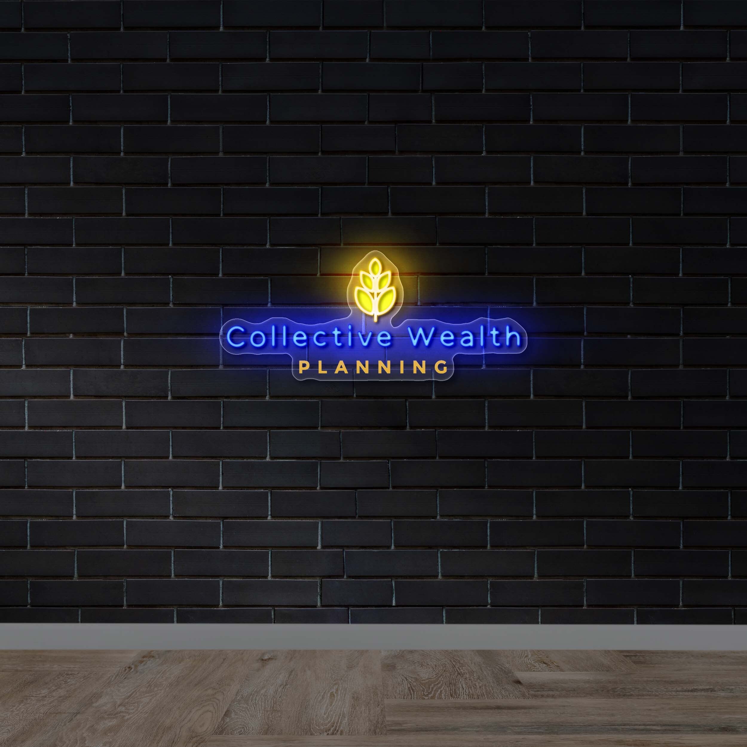 Collective Wealth Planning - Premium Neon Artwork