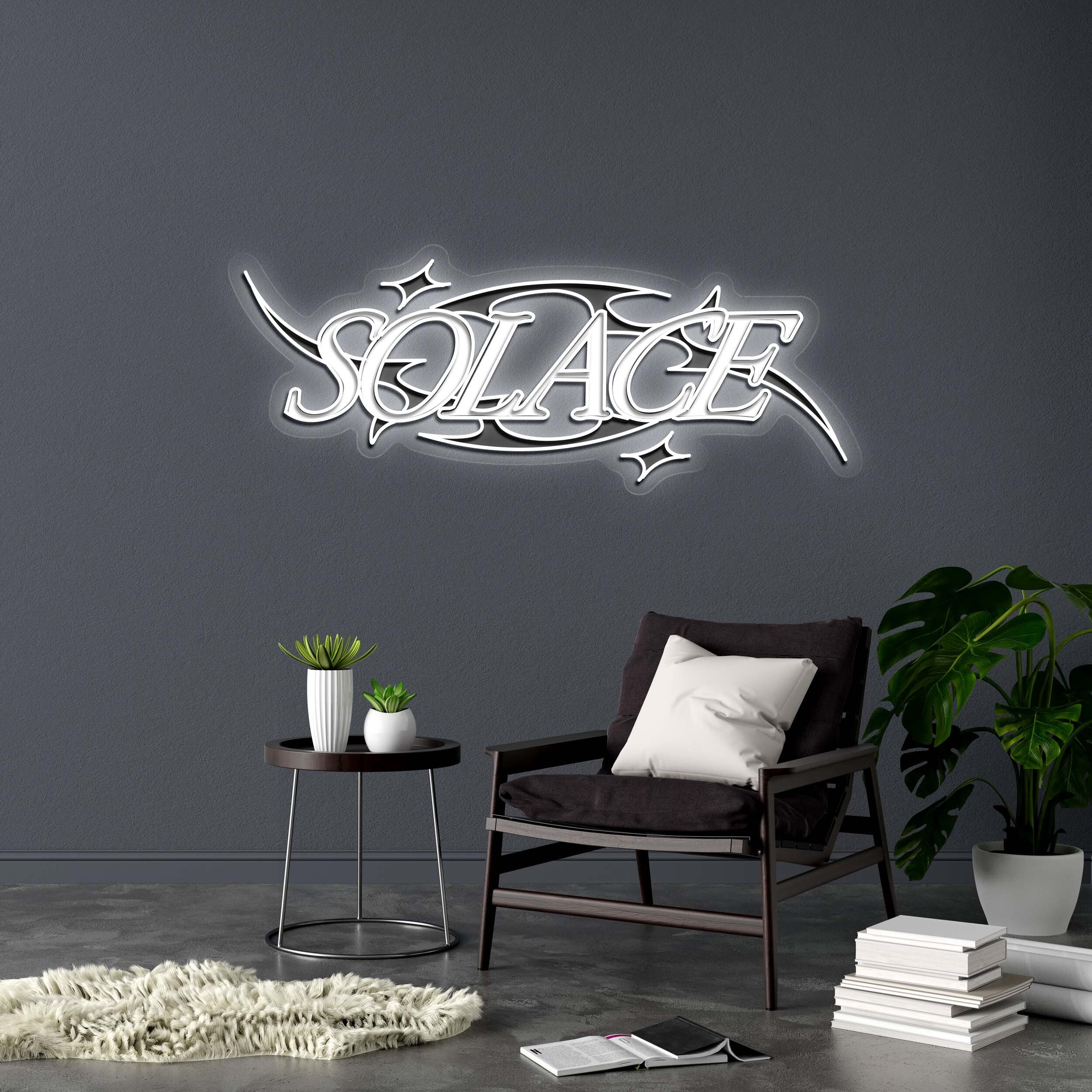 SOLACE - Premium Neon Artwork